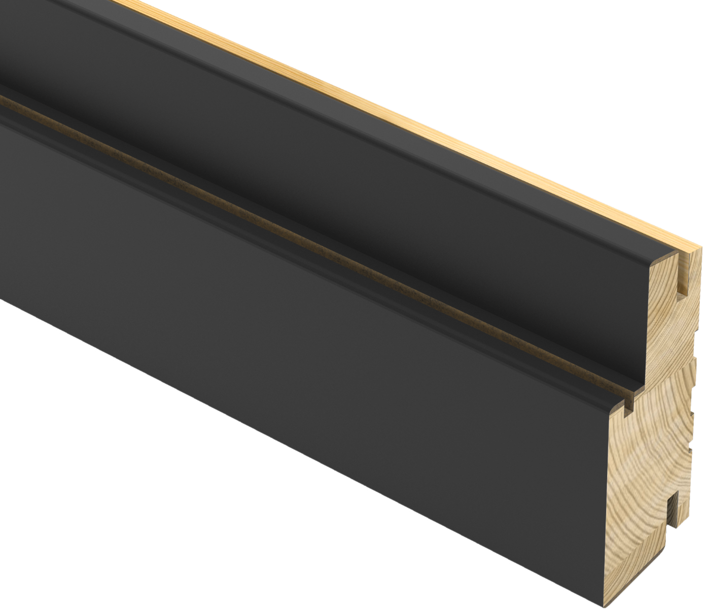 Frame for Interior Doors, Matte Black, For 30x96" Door Black Matte