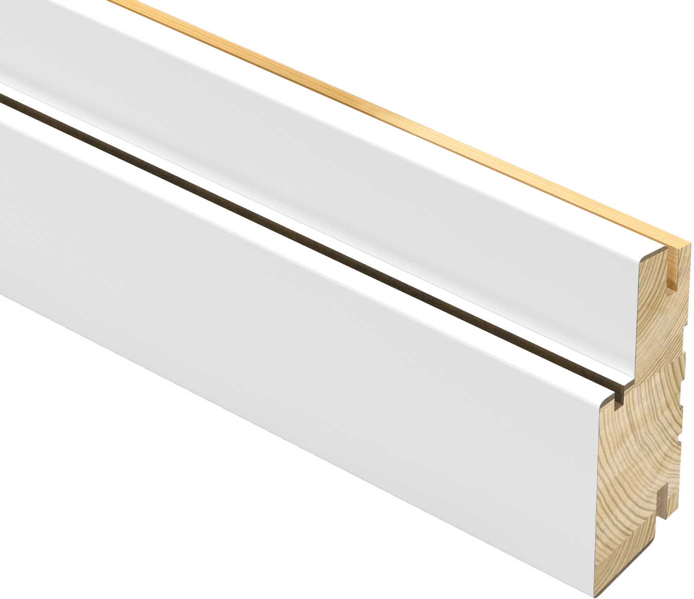 Frame for Interior Doors, Matte Black, For 30x96" Door Painted White