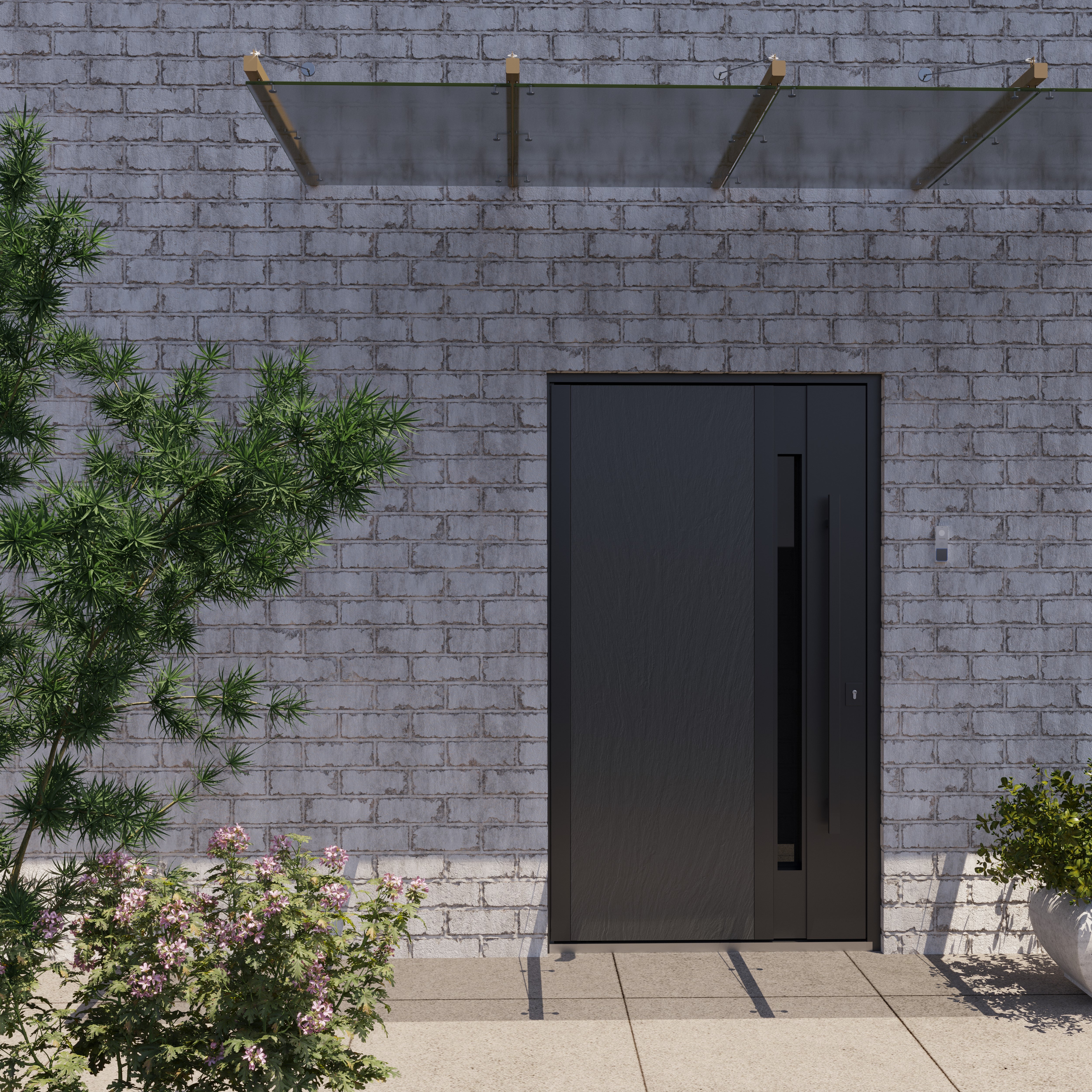 Axis 1163 Exterior Pivot door view 3