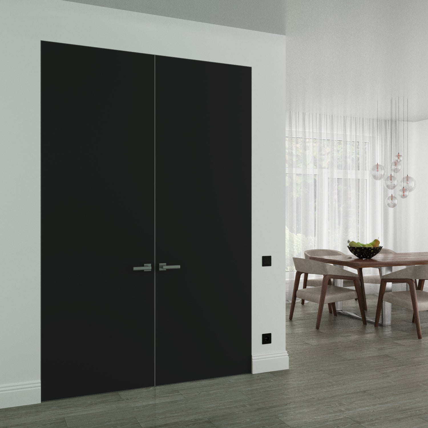 Planum 0010 Double Frameless door view 2