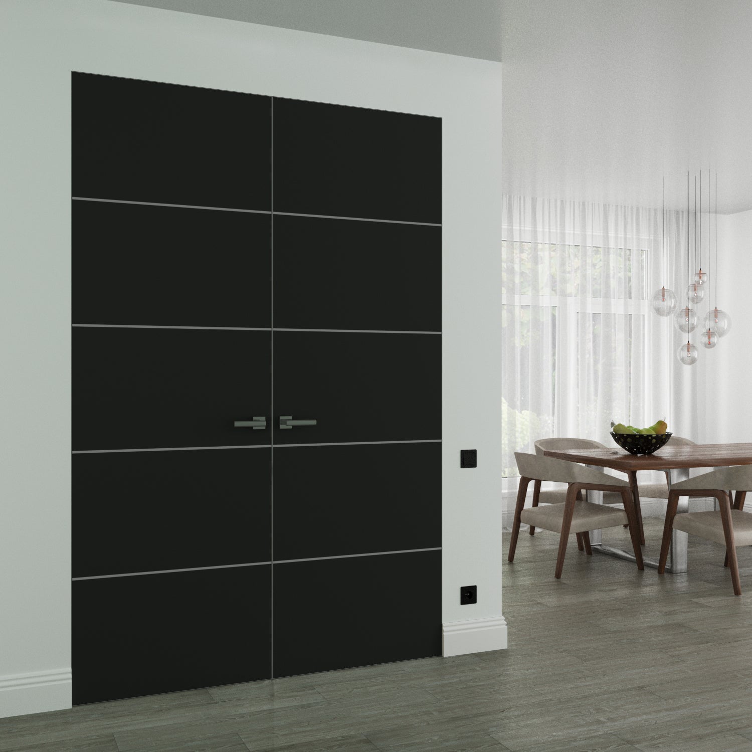 Planum 0020 Double Frameless door view 2