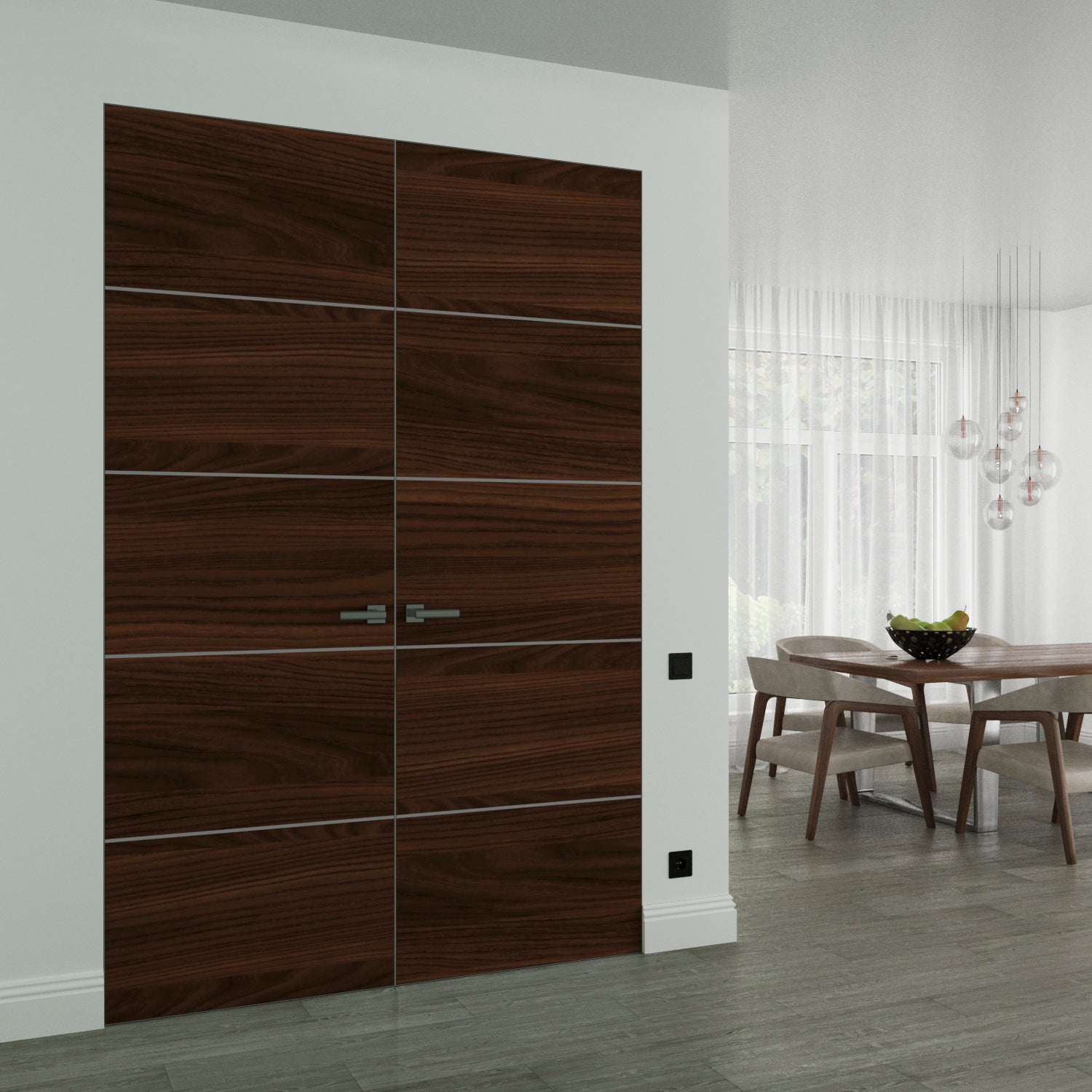 Planum 0020 Double Frameless door view 6