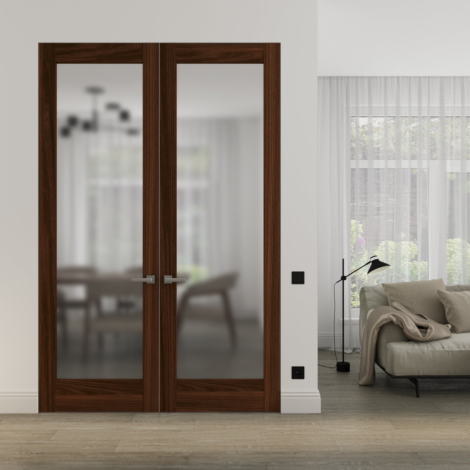Planum 2102 Double Frameless door view 6