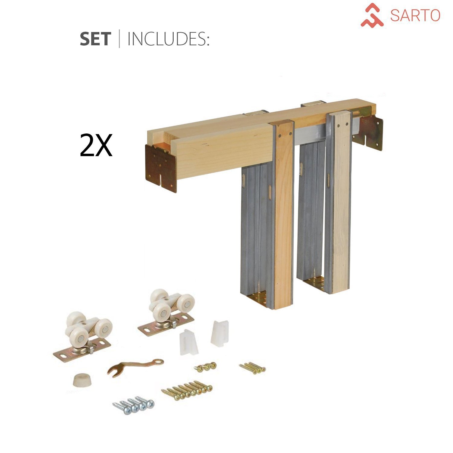 Planum 2102 Double Pocket door view 6