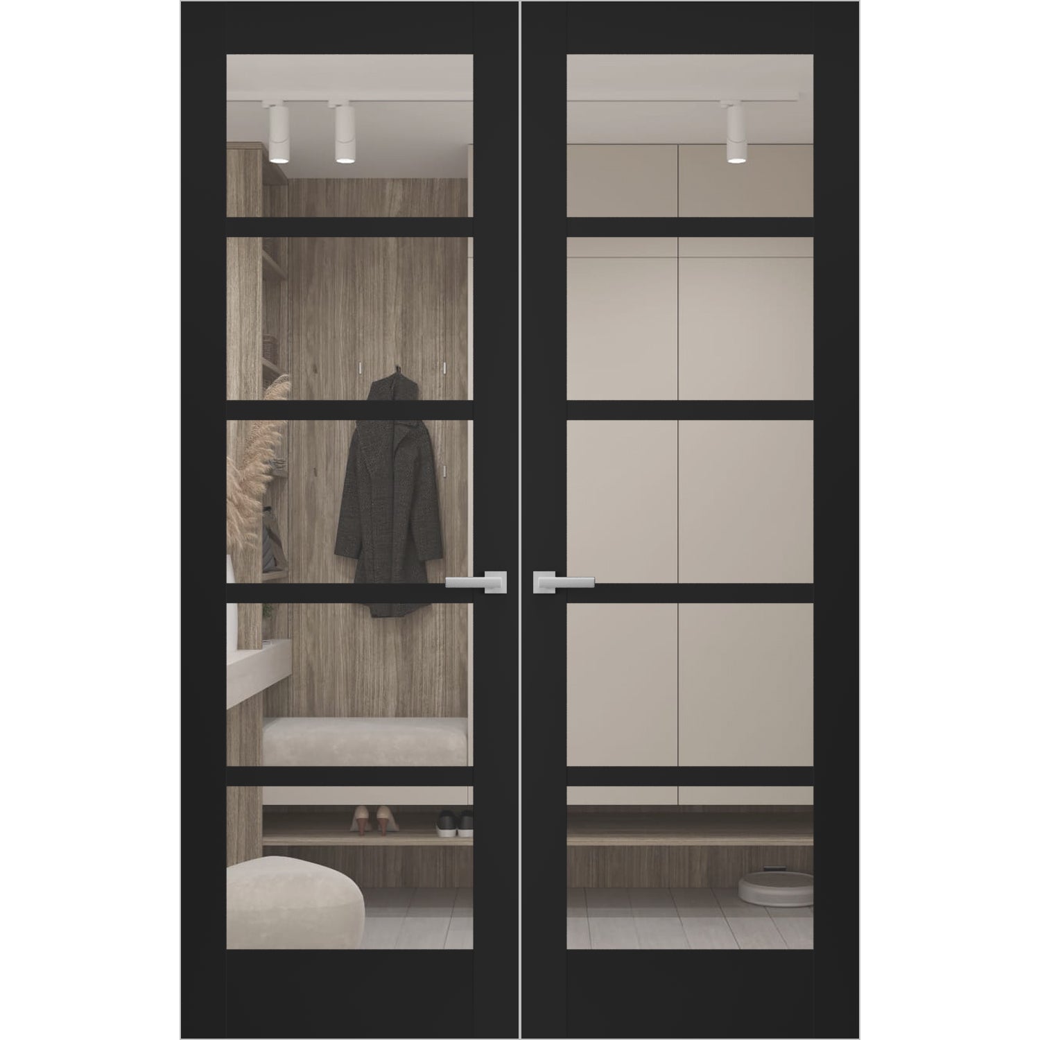 Quadro 4522 Double Frameless door view 4