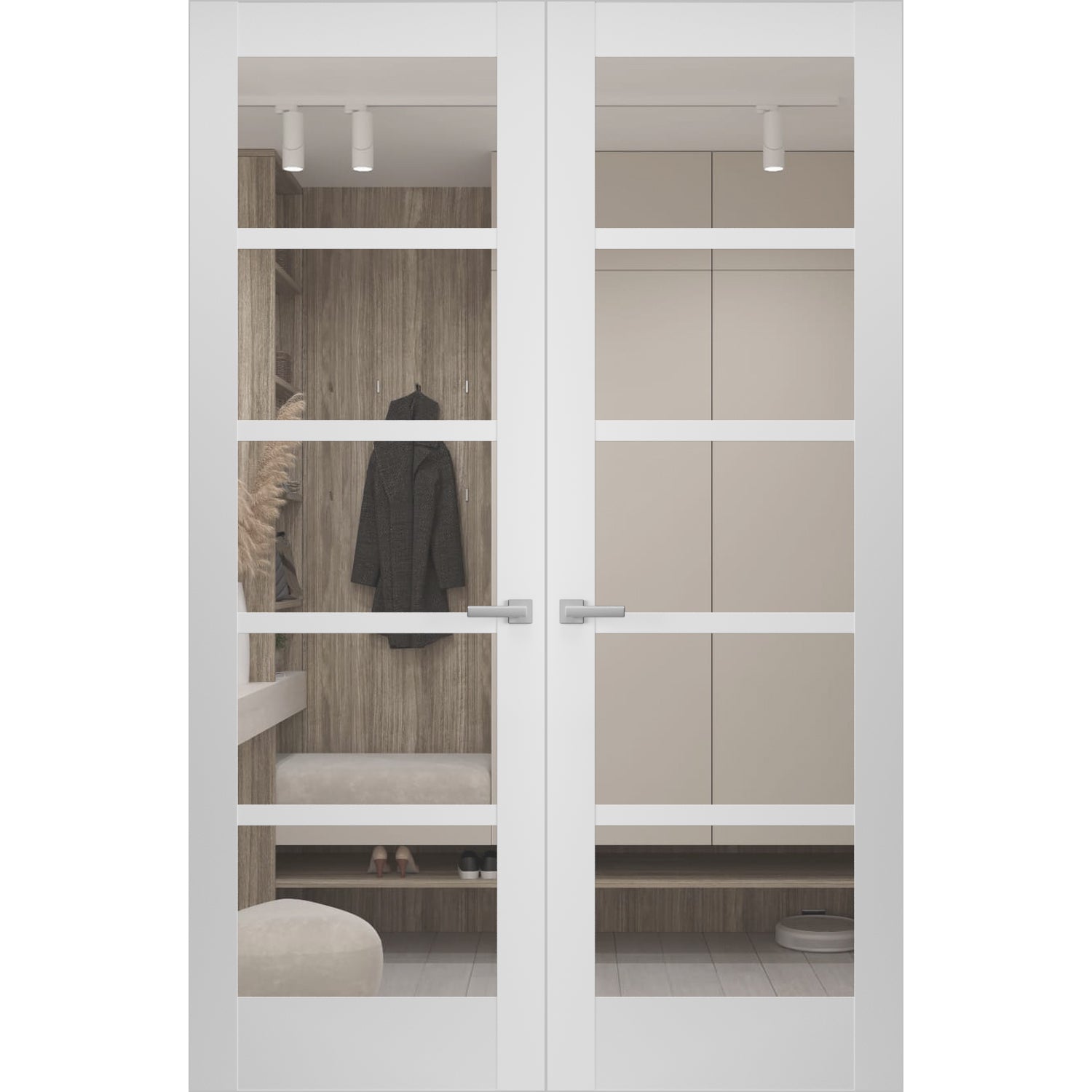 Quadro 4522 Double Frameless door view 8