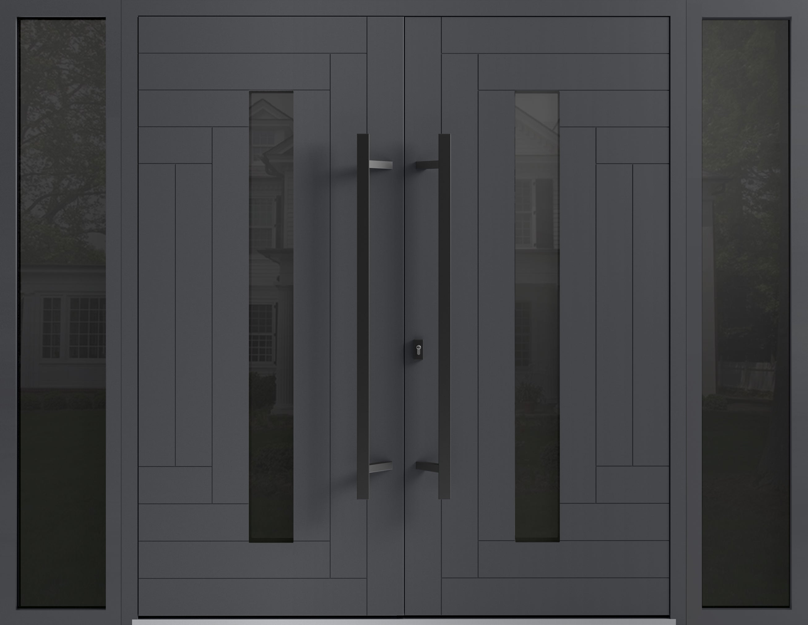 Ronex 0130 Exterior Aluminum Double door — Doors Near Me, Los Angeles