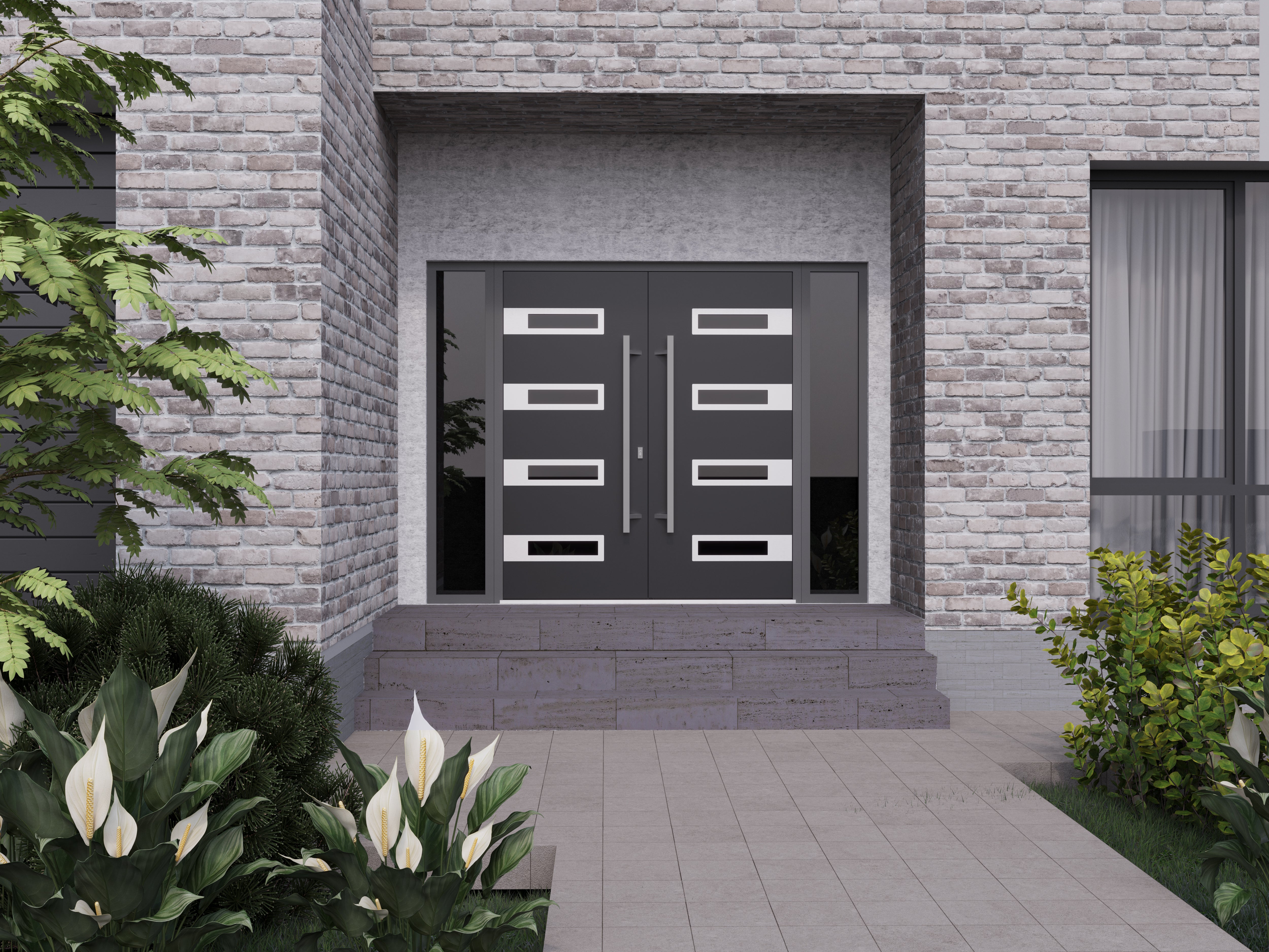 Ronex 0131 Exterior Aluminum Double door view 3