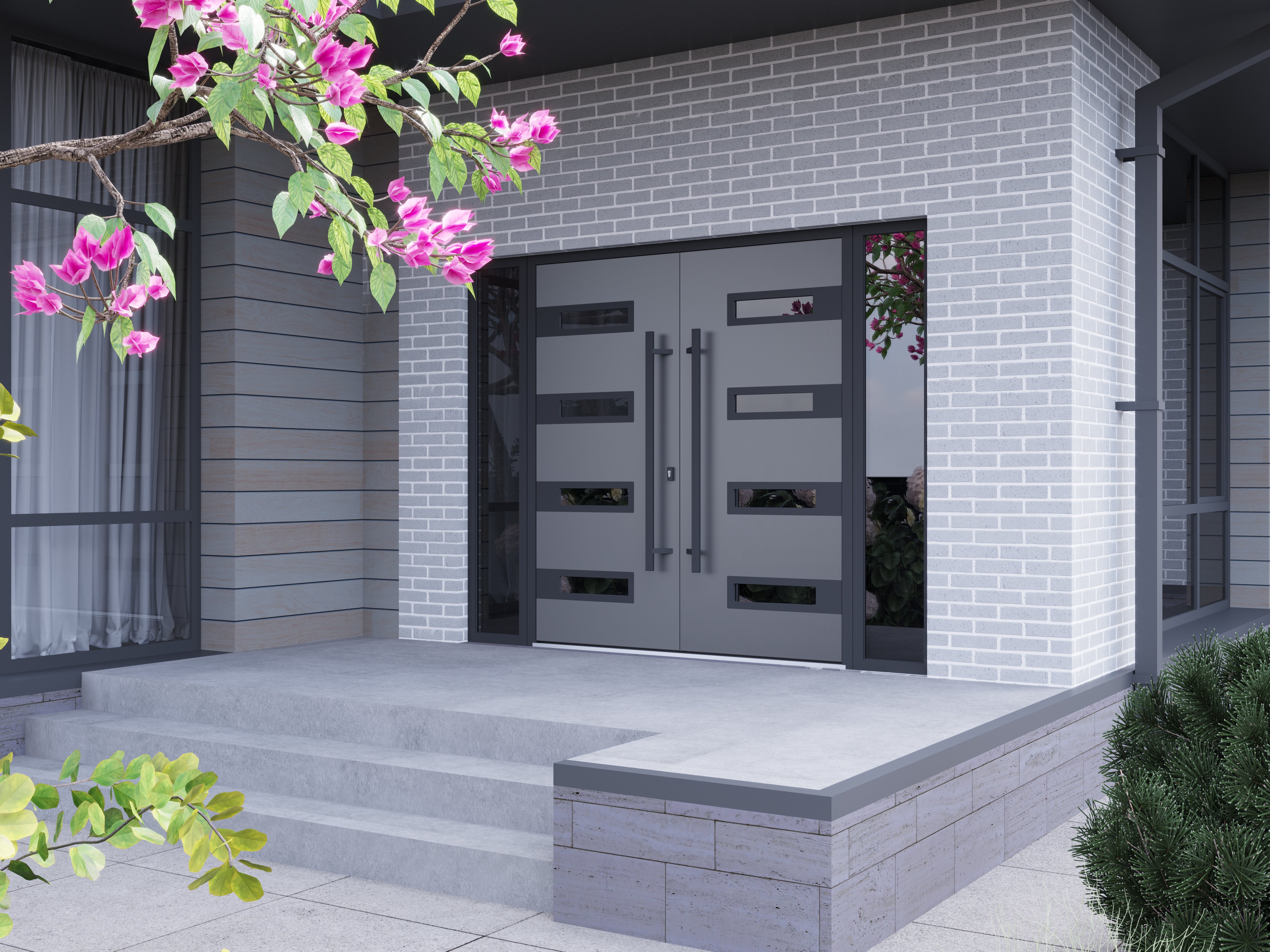 Ronex 0131 Exterior Aluminum Double door view 7