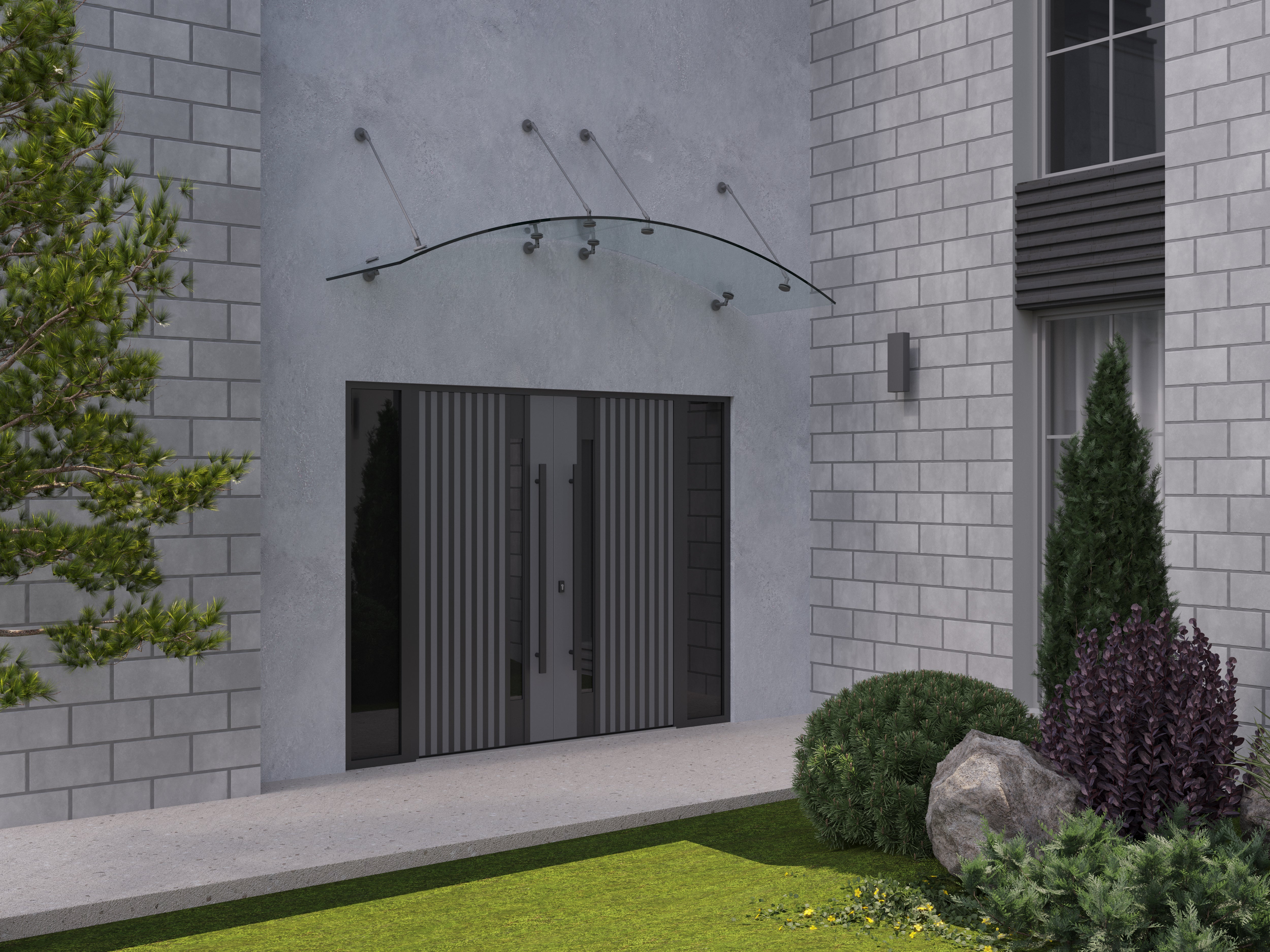 Ronex 0144 Exterior Aluminum Double door view 3