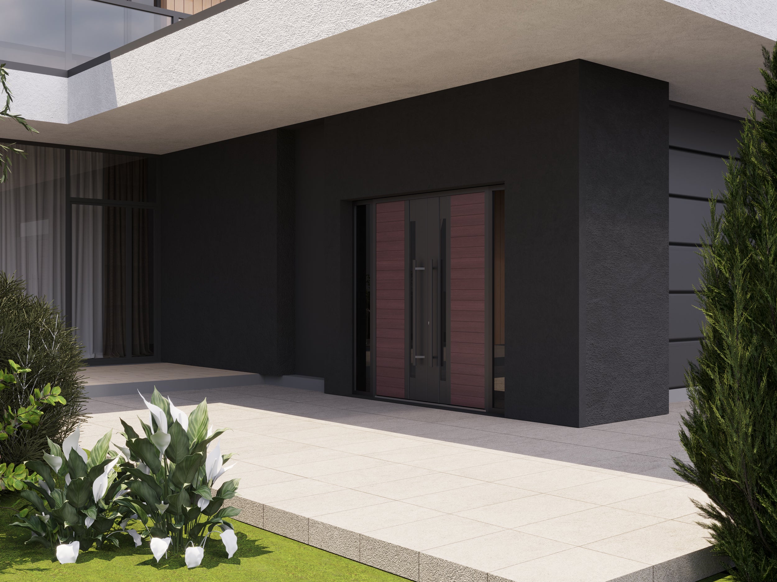 Ronex 0162 Exterior Aluminum Double door view 3