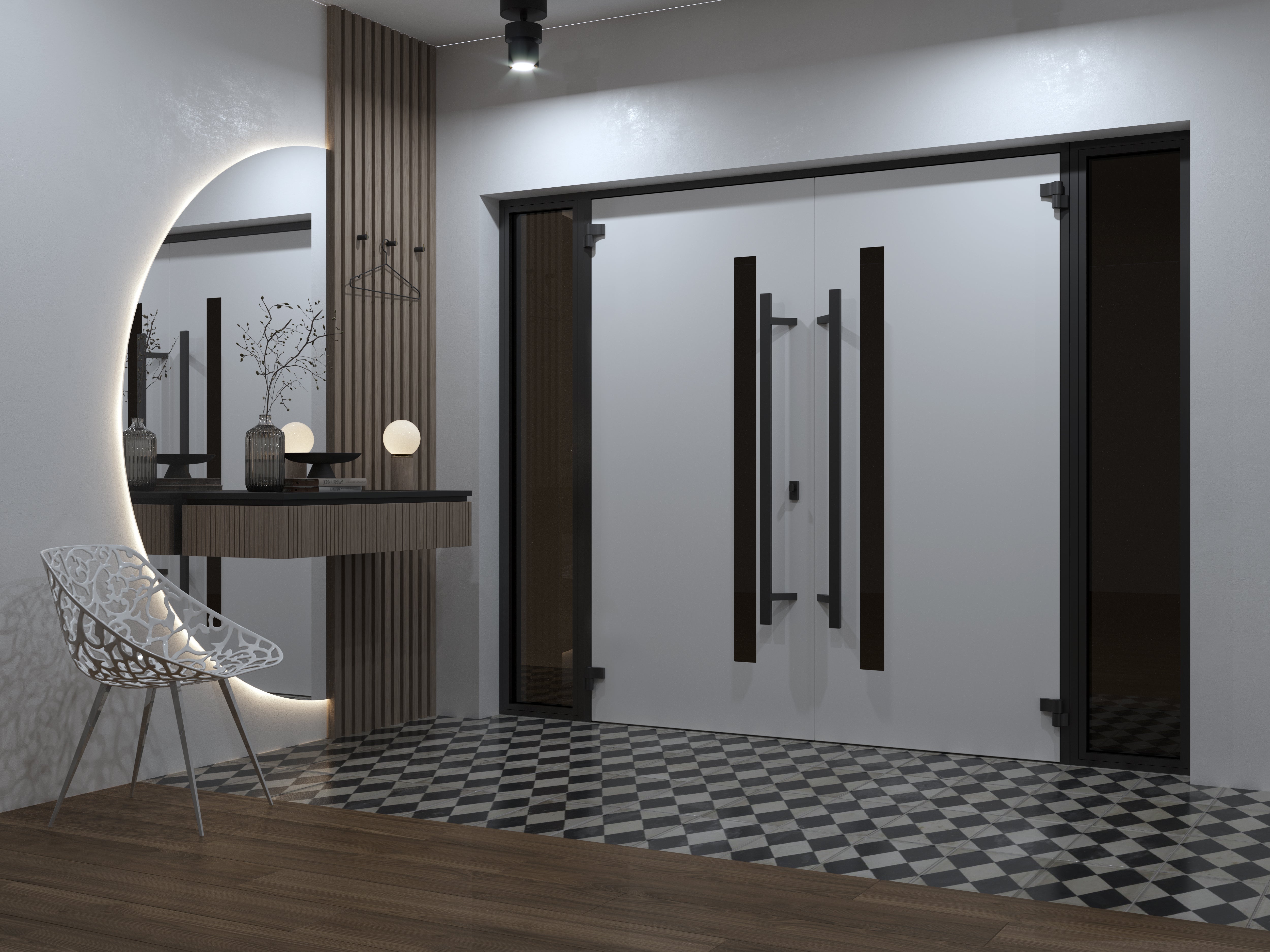 Ronex 0162 Exterior Aluminum Double door view 4