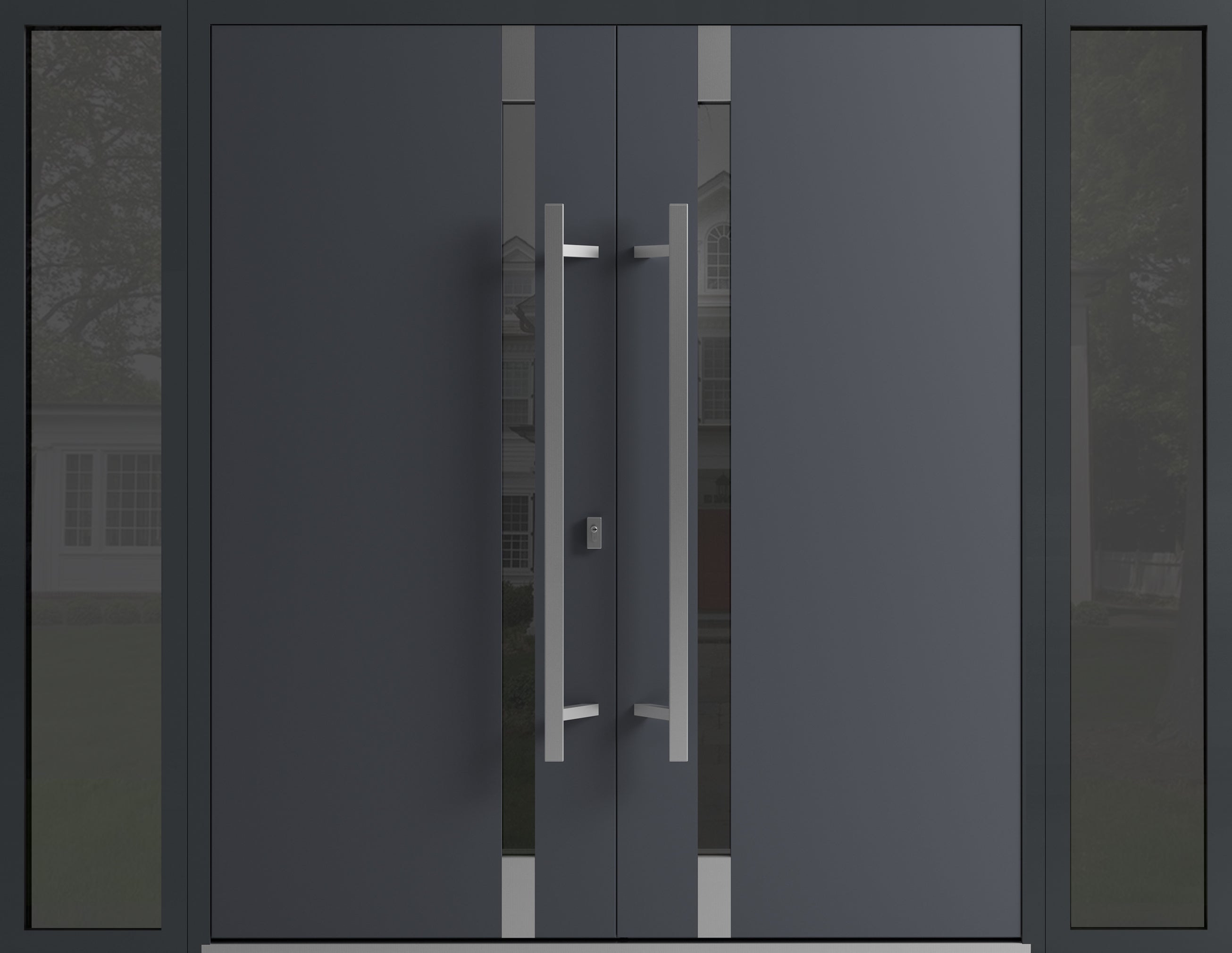 Ronex 1011 Exterior Aluminum Double door — Doors Near Me, Los Angeles
