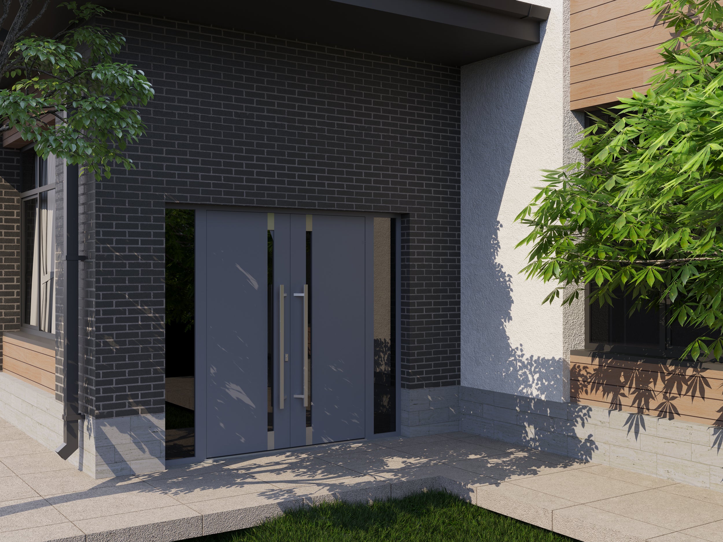 Ronex 1011 Exterior Aluminum Double door view 3