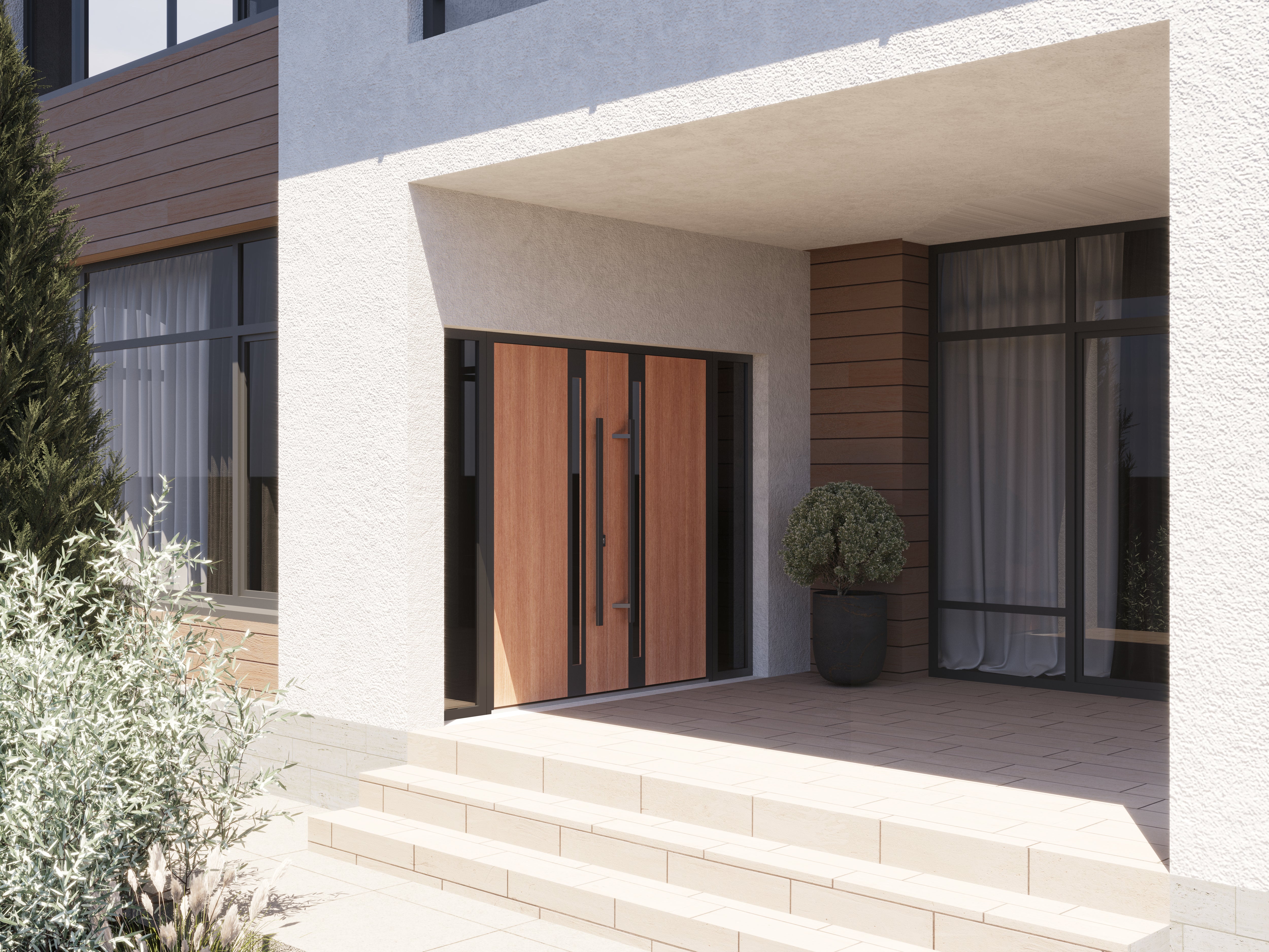 Ronex 1033 Exterior Aluminum Double door view 3