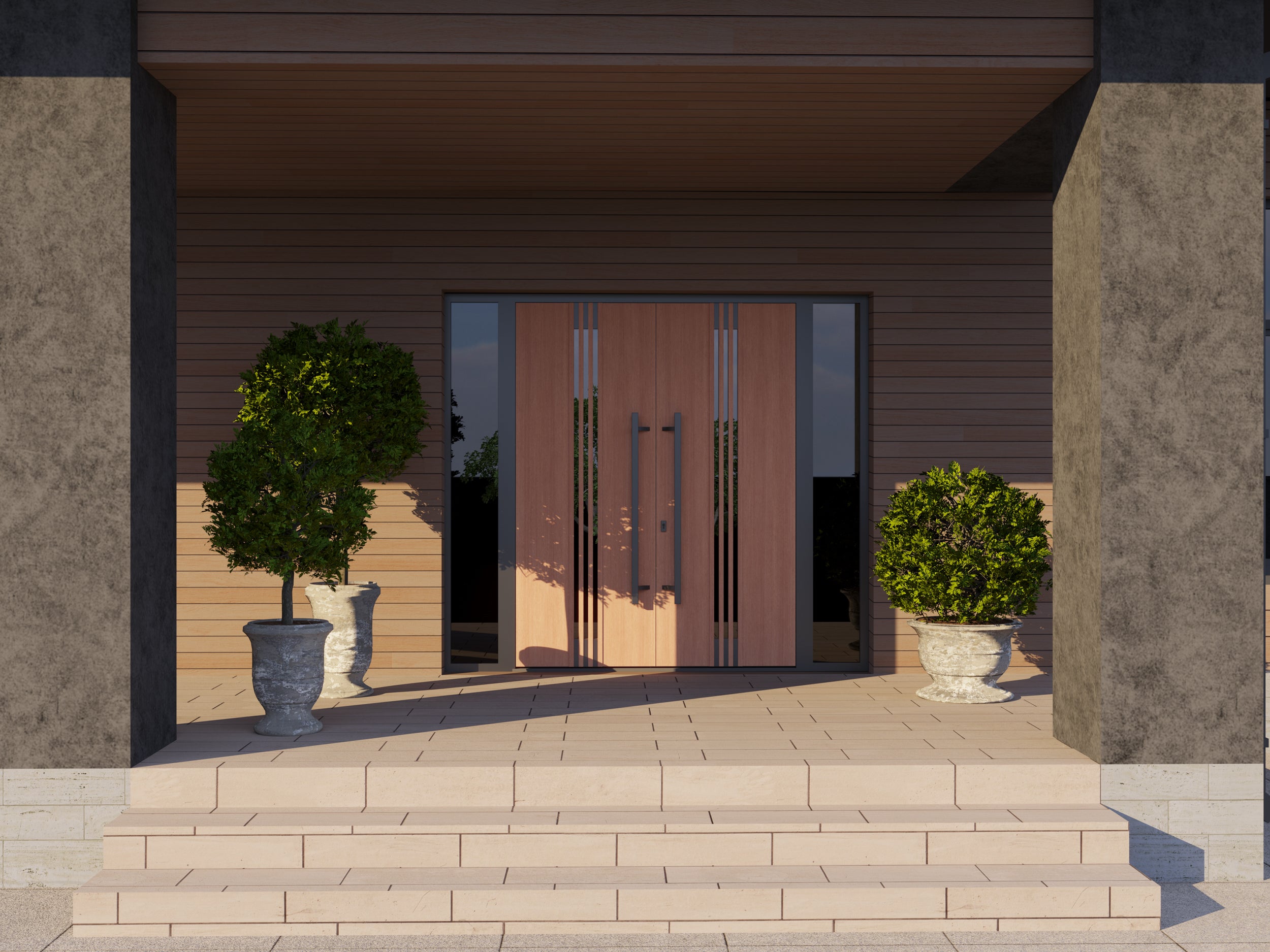 Ronex 1055 Exterior Aluminum Double door view 3