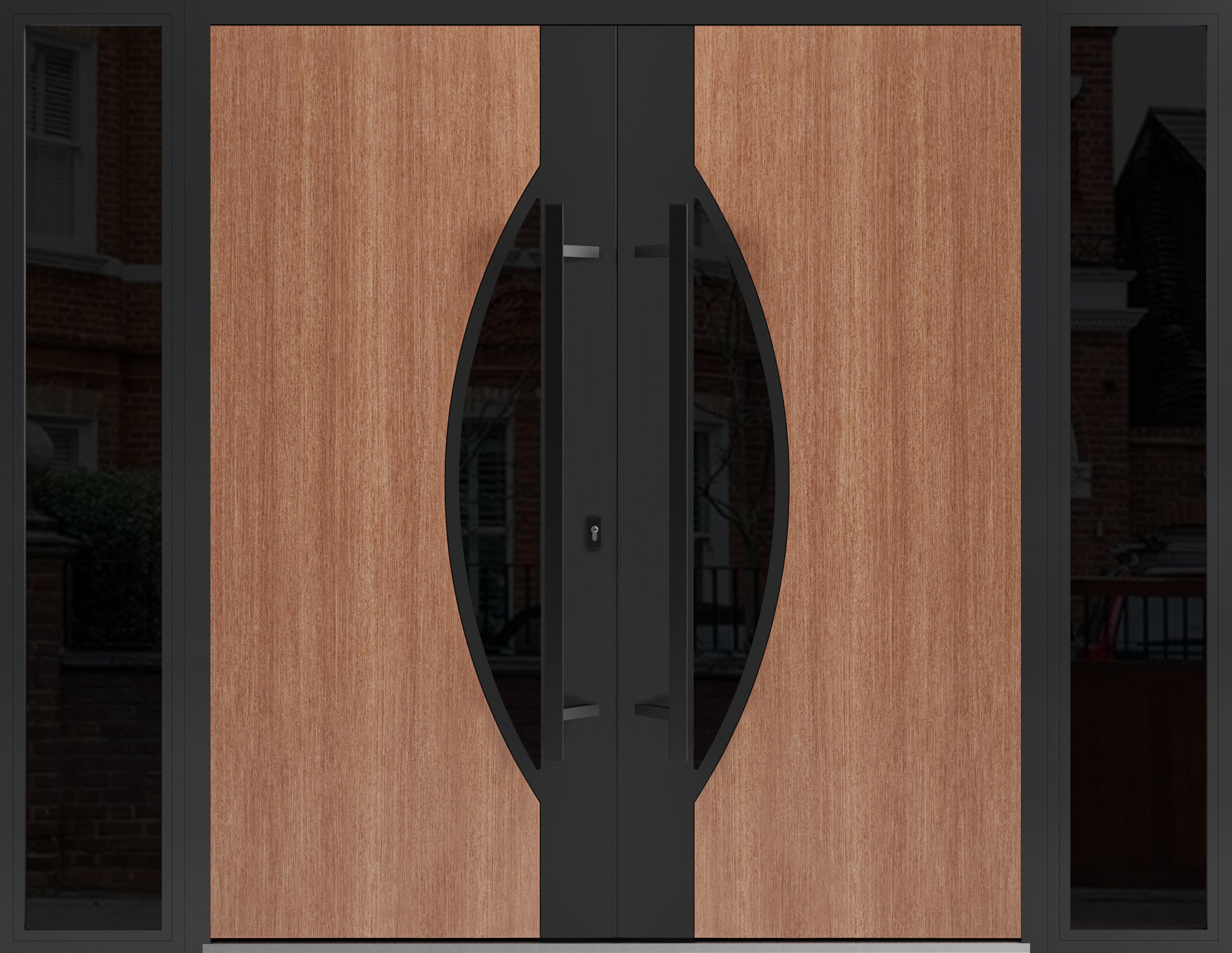 Ronex 1077 Exterior Aluminum Double door — Doors Near Me, Los Angeles