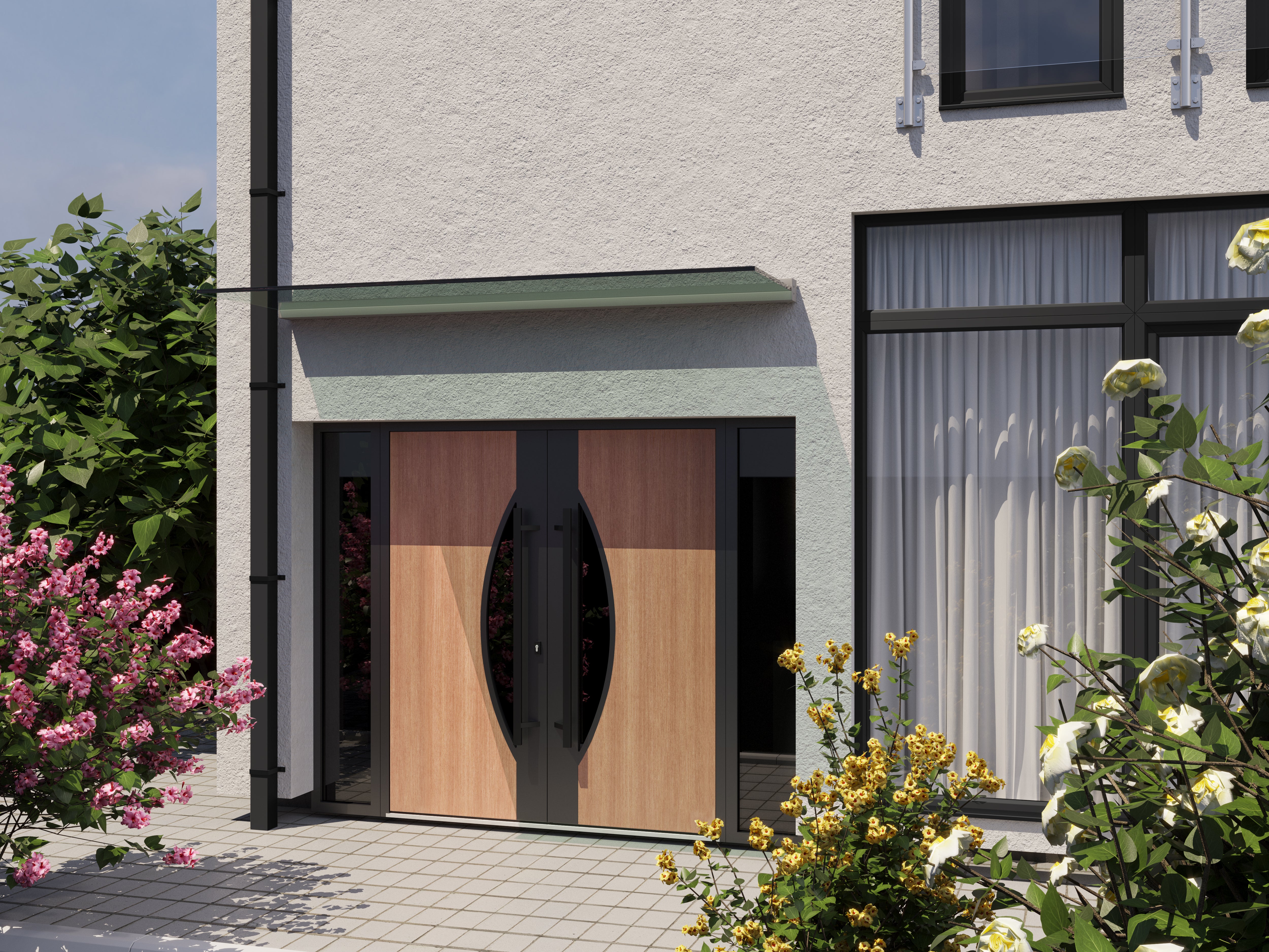 Ronex 1077 Exterior Aluminum Double door view 3