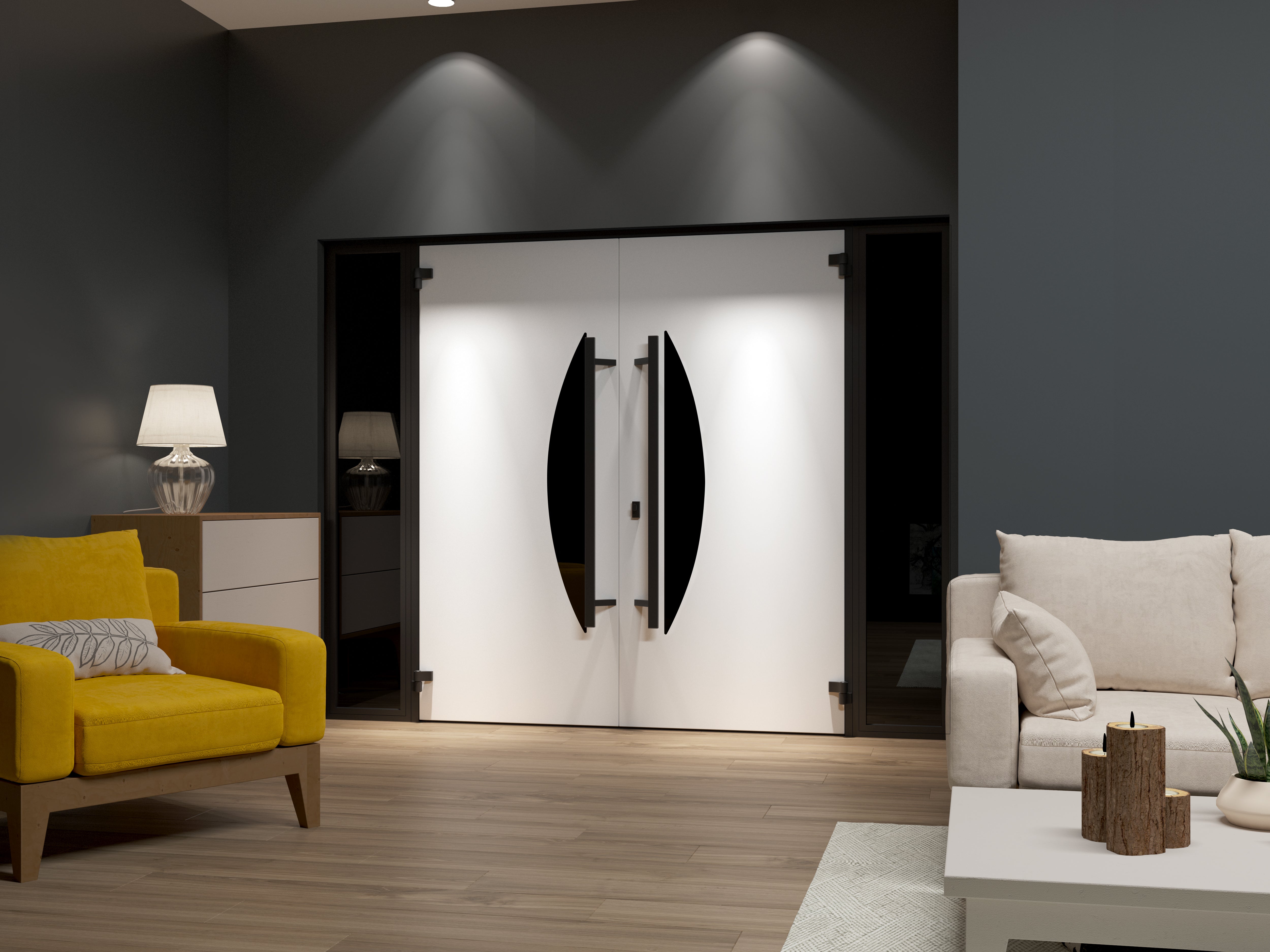Ronex 1077 Exterior Aluminum Double door view 4