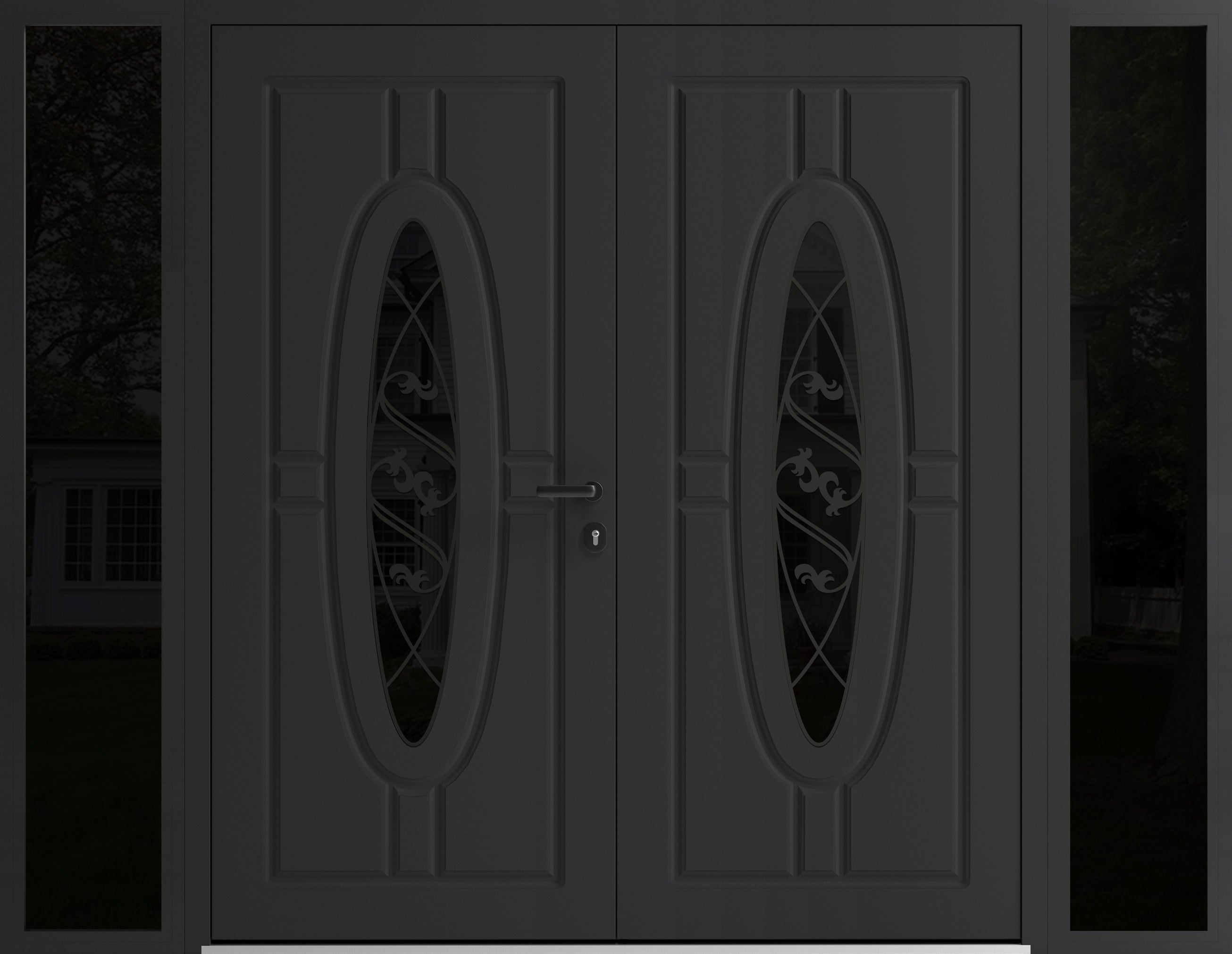 Ronex 1277 Exterior Aluminum Double door — Doors Near Me, Los Angeles