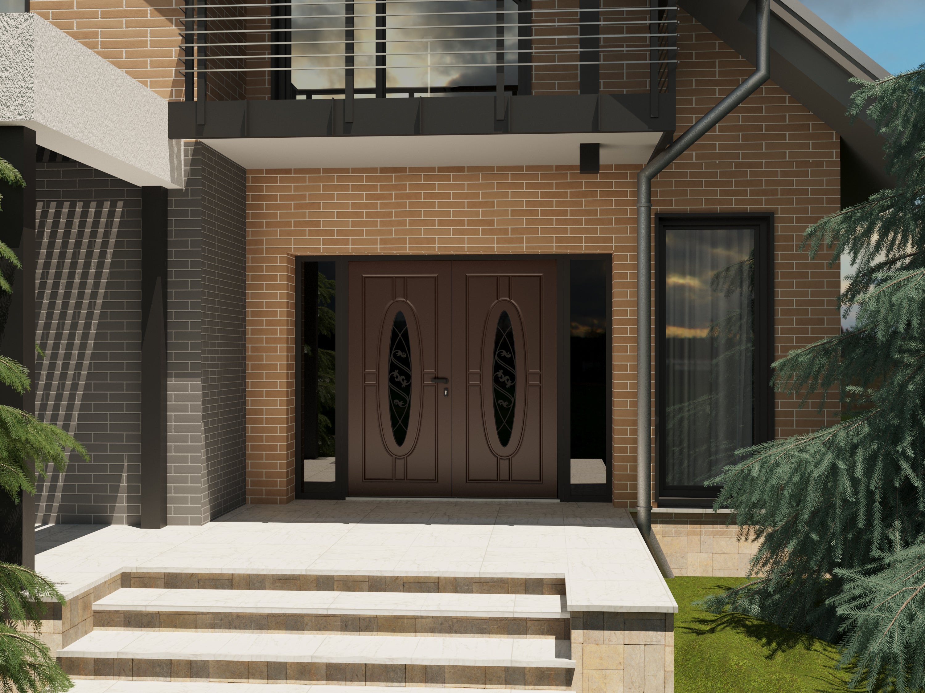 Ronex 1277 Exterior Aluminum Double door view 7