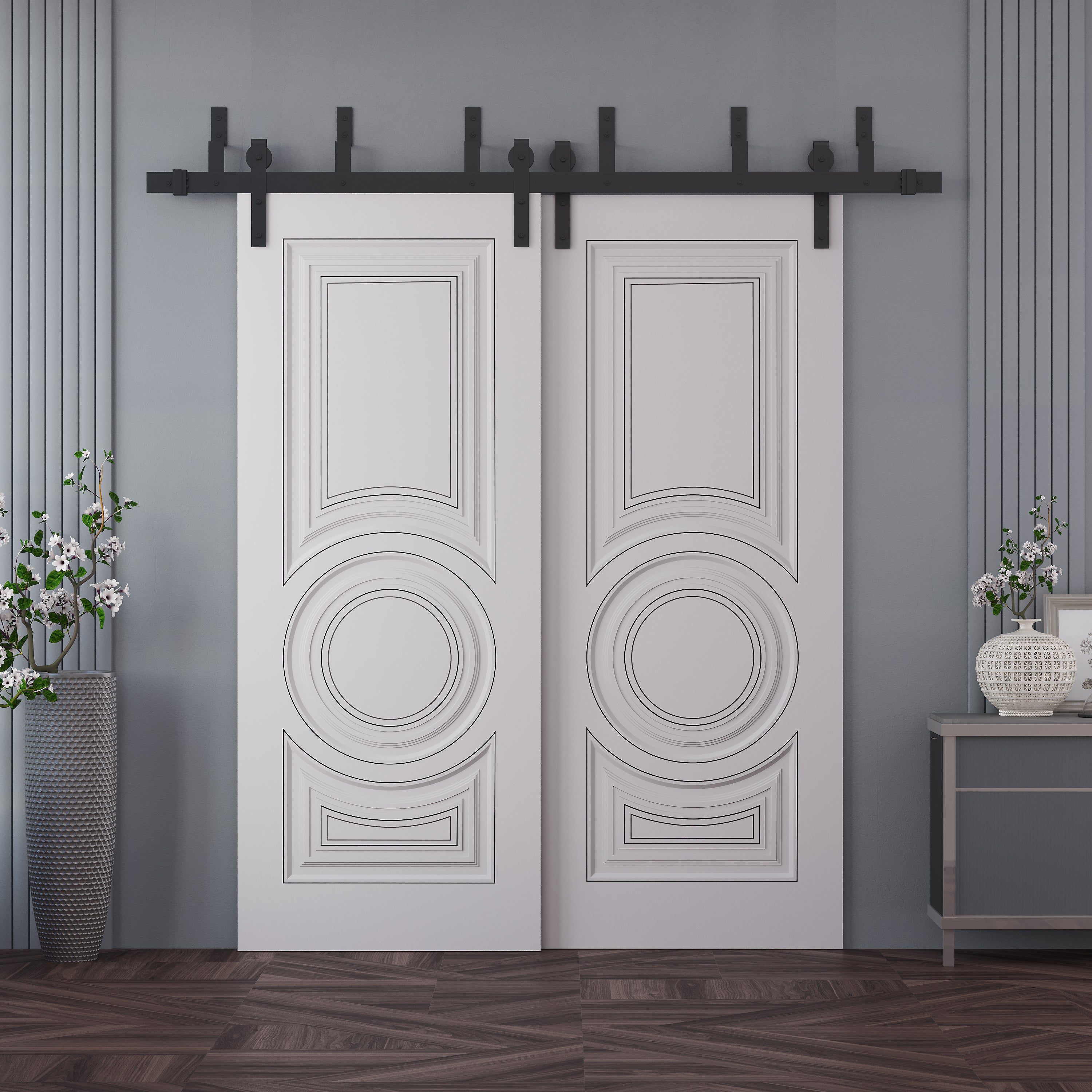 Royal 9855 Double Barn — Bypass door view 2