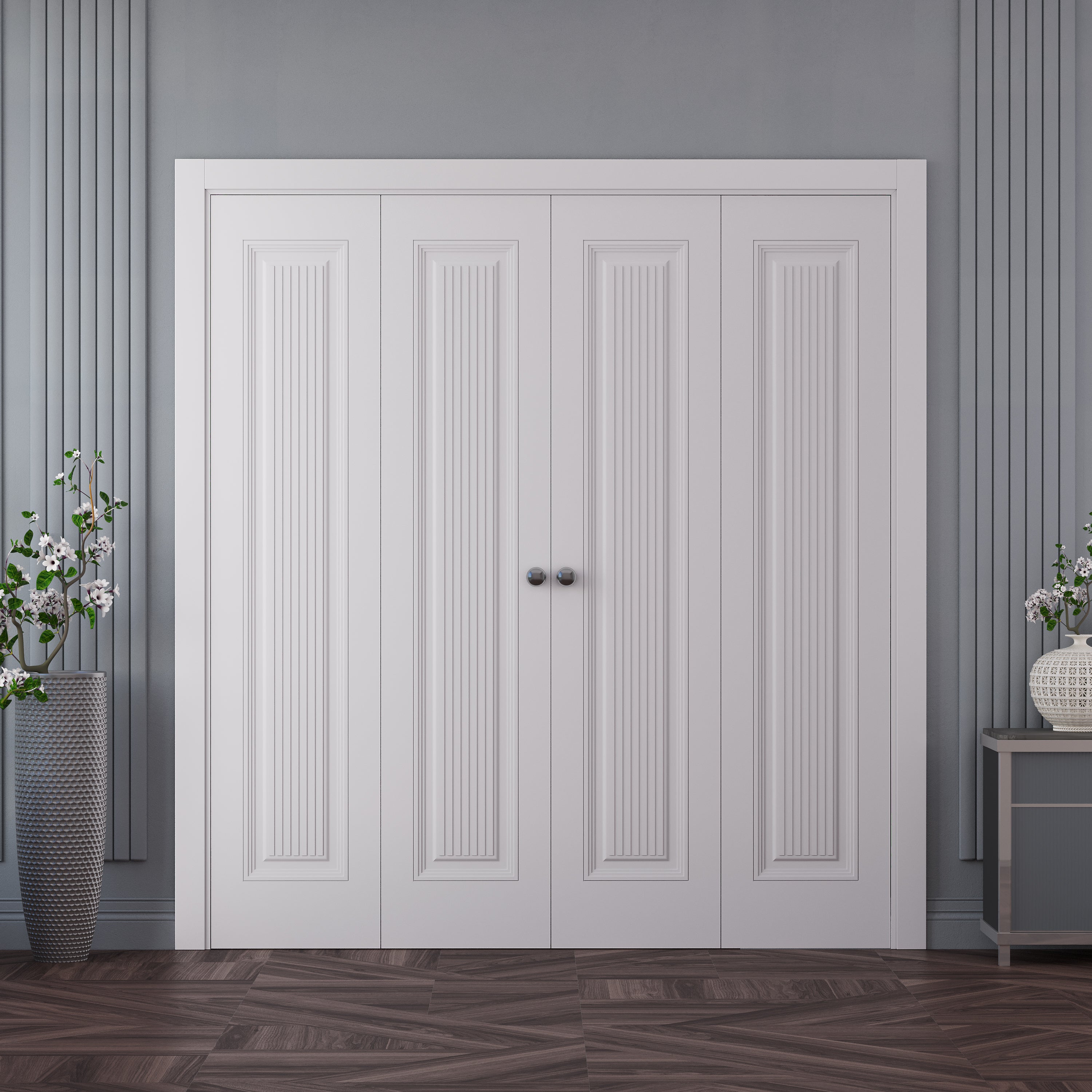 Royal 9888 Double Bi-Fold door view 2