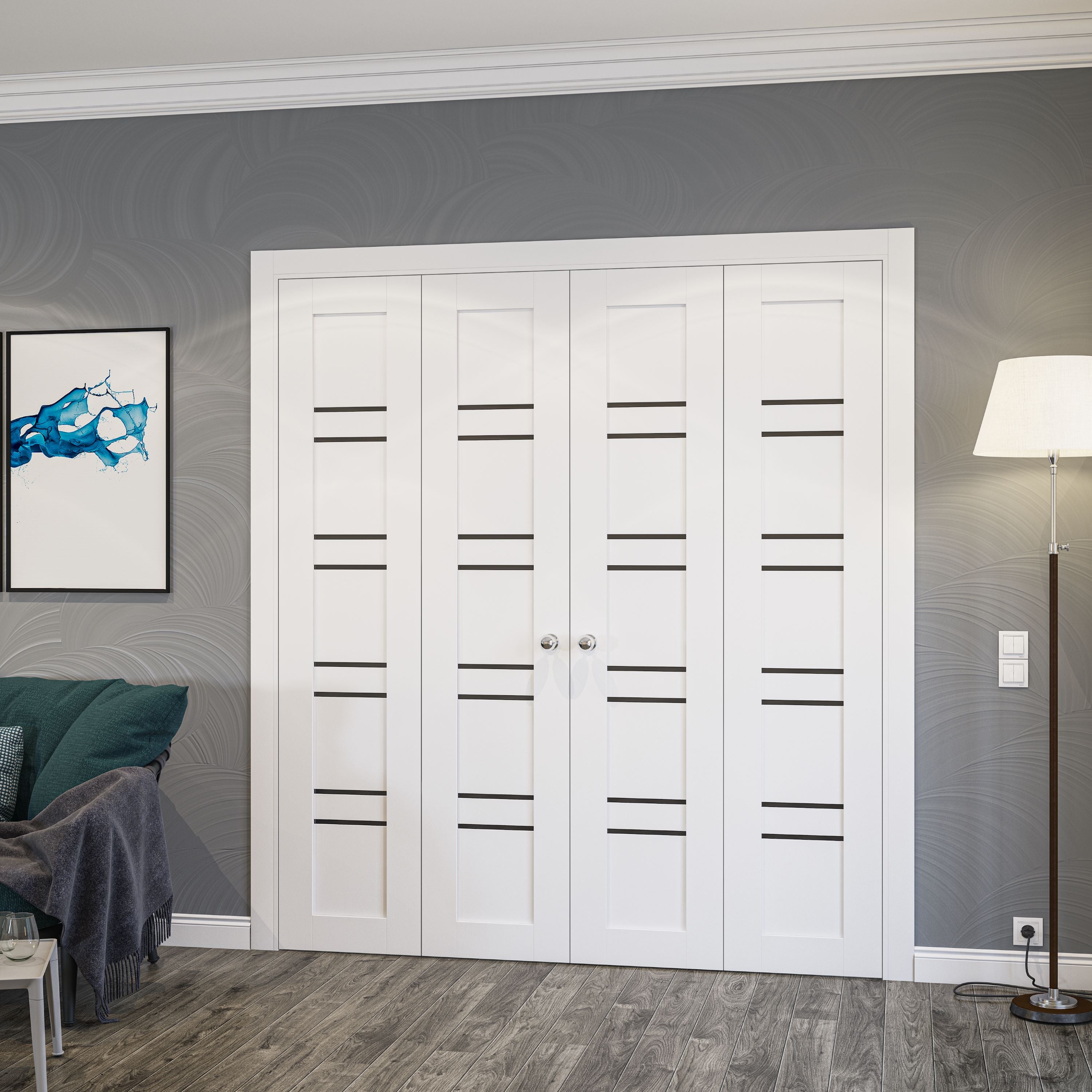 Basic 4901 Double Bi-Fold door view 2