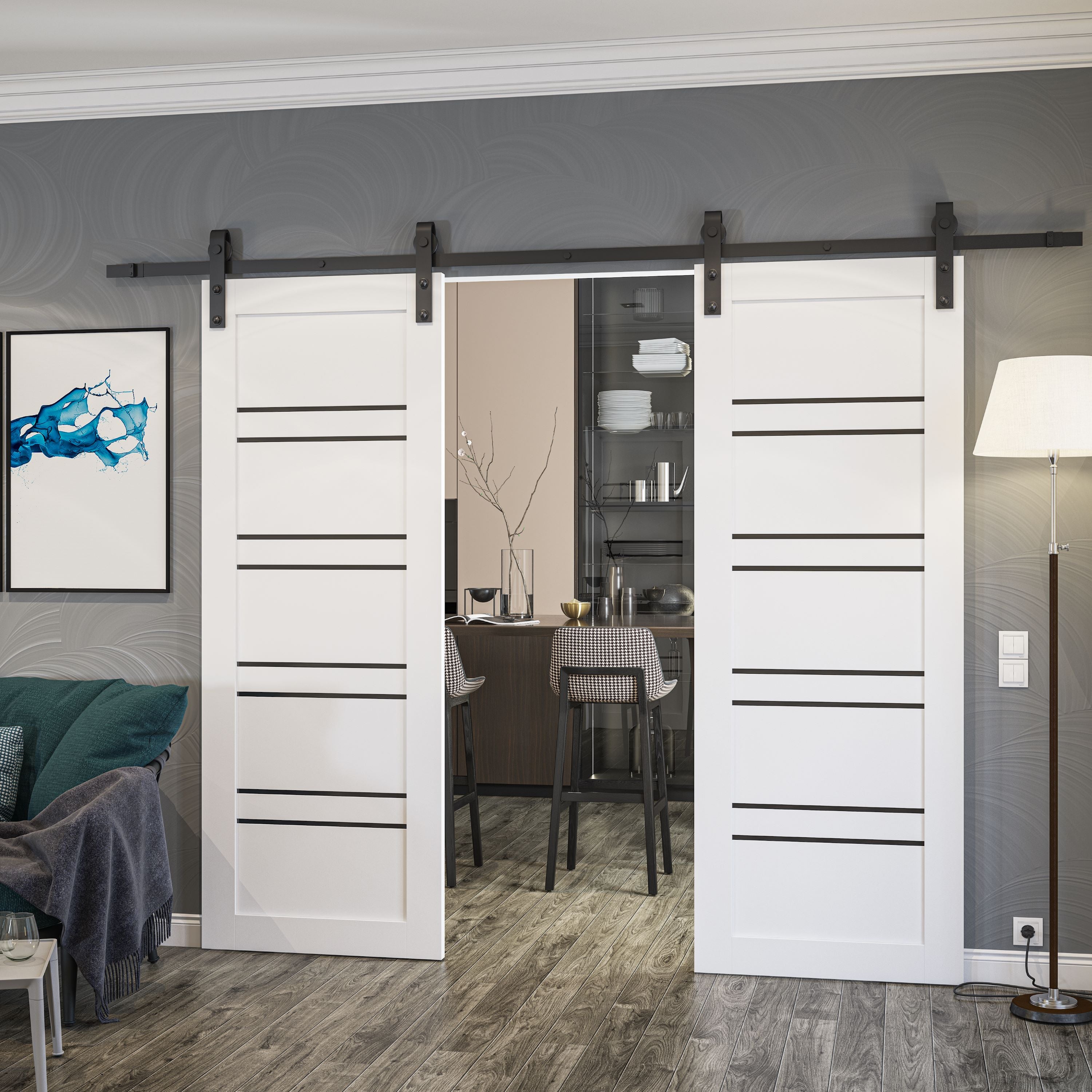Basic 4901 Double Barn door view 2