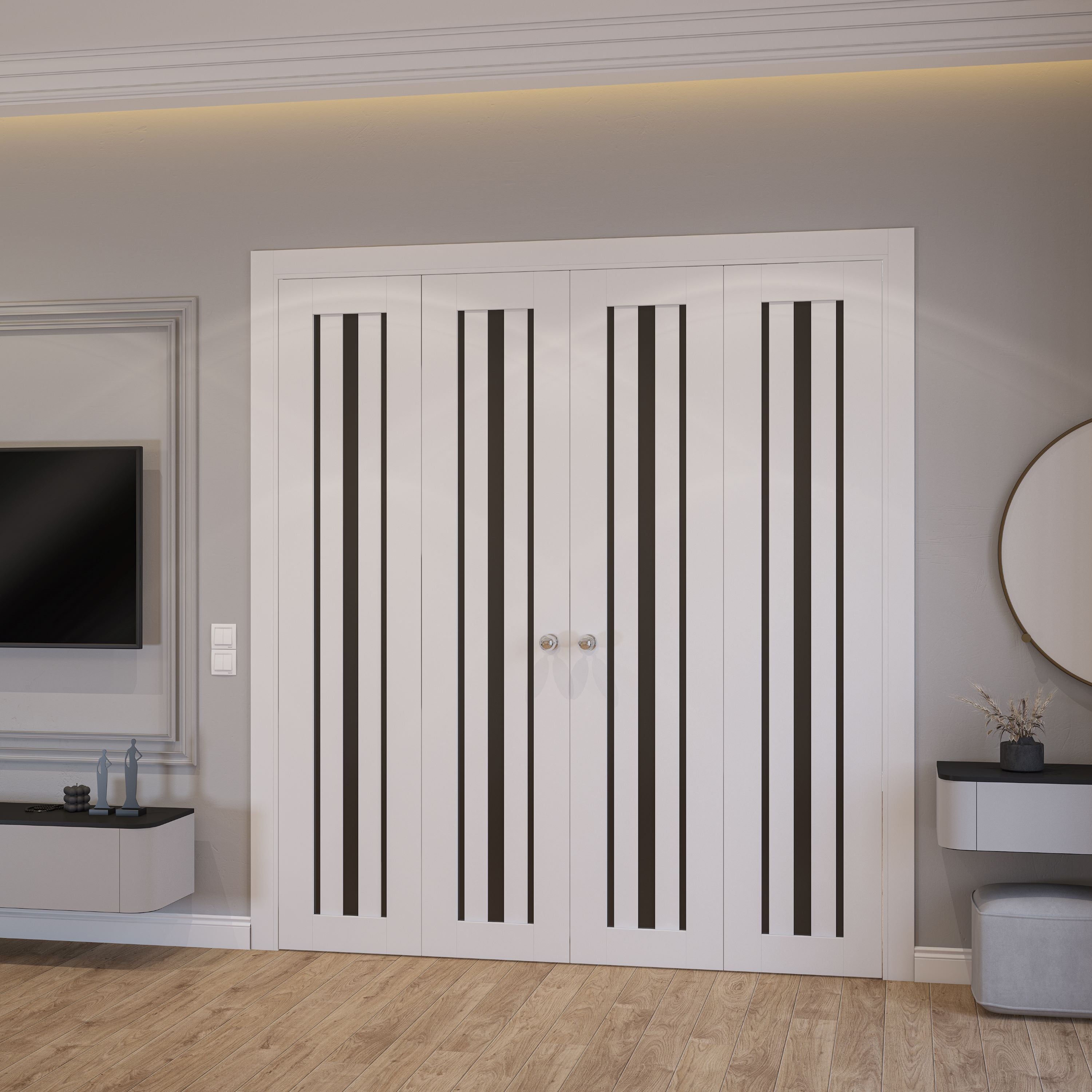 Basic 4903 Double Bi-Fold door view 2