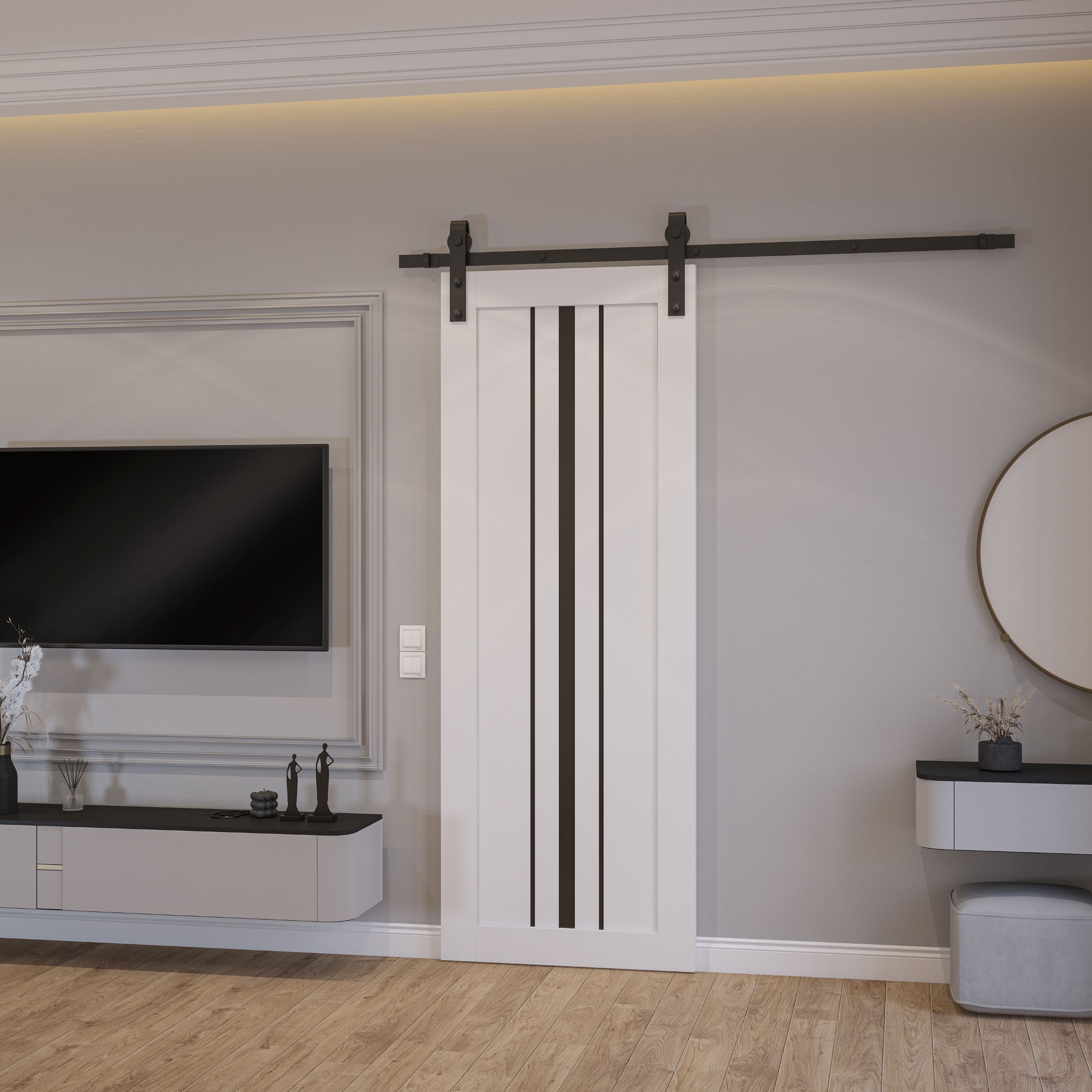 Basic 4903 Barn door view 2