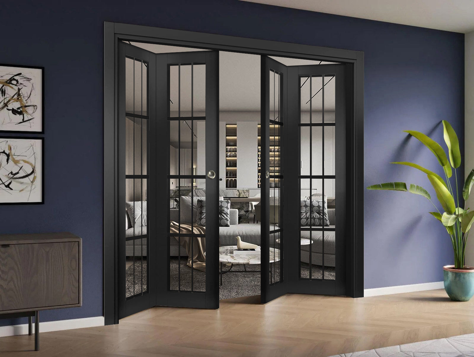 Felicia 3355 Double Bi-Fold door view 2