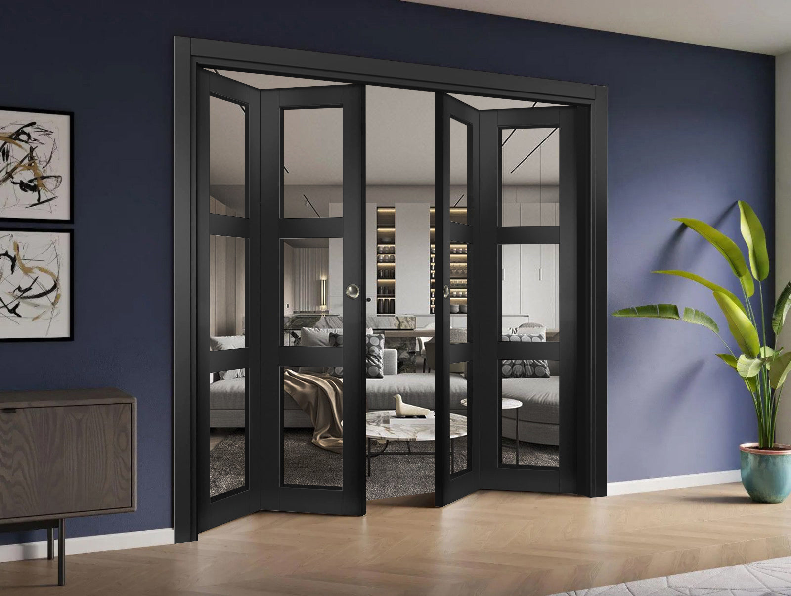 Lucia 2555 Double Bi-Fold door view 2