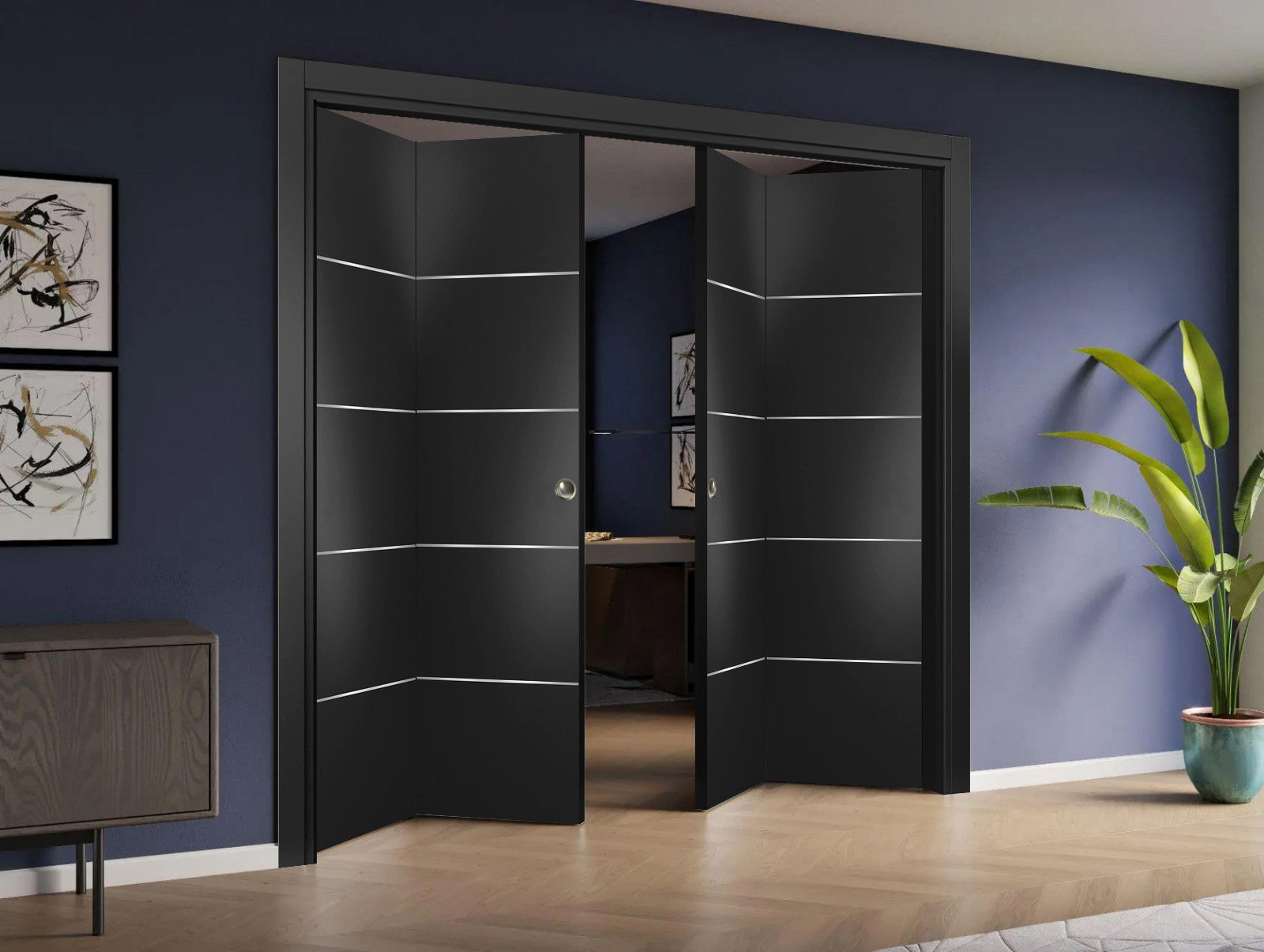 Planum 0020 Double Bi-Fold door view 2