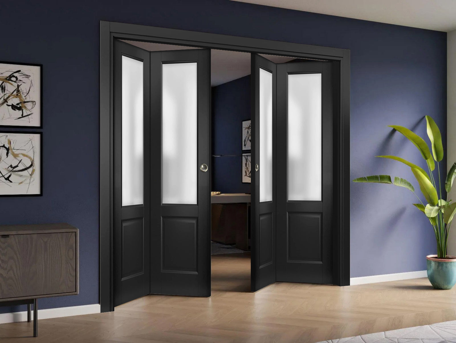 Model 1422 Double Bi-Fold door view 6