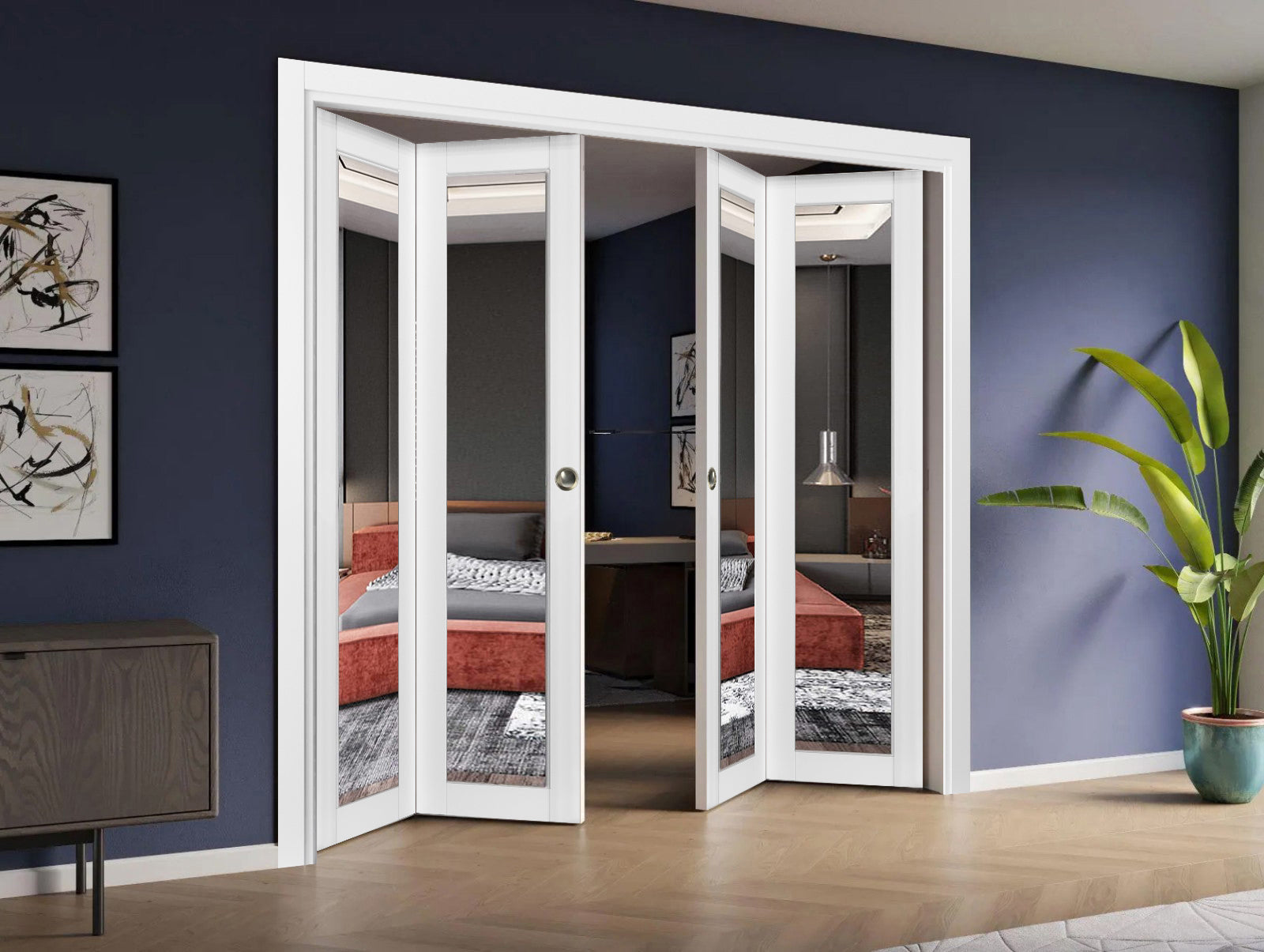 Lucia 1299 Double Bi-Fold door view 6