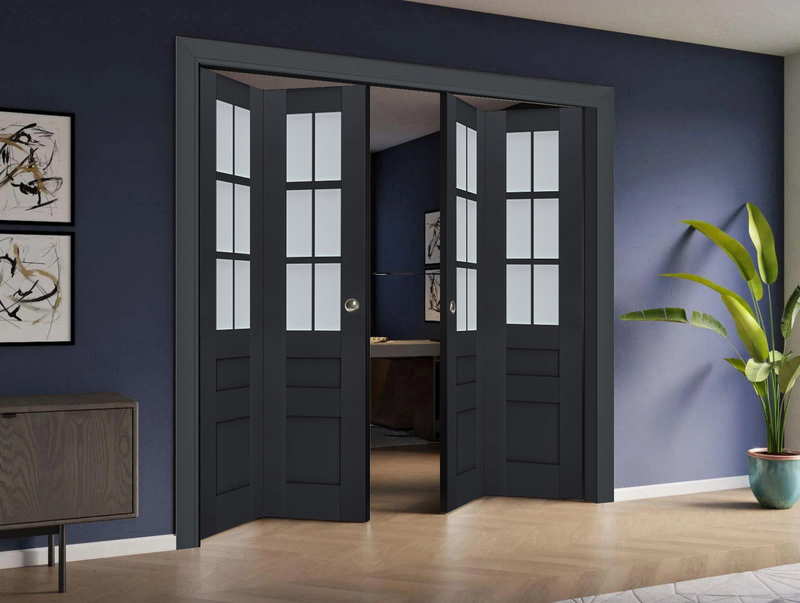 Model 7339 Double Bi-Fold door view 2