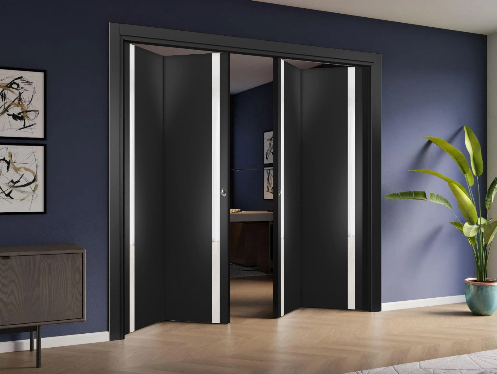 Model 440 Double Bi-Fold door view 2