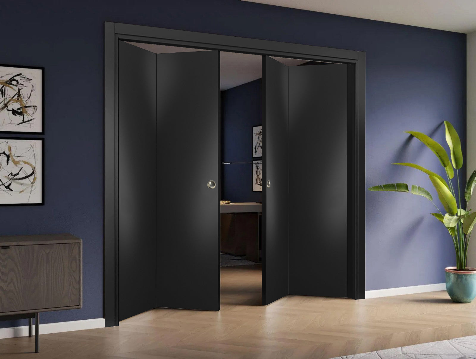 Planum 0010 Double Bi-Fold door view 2