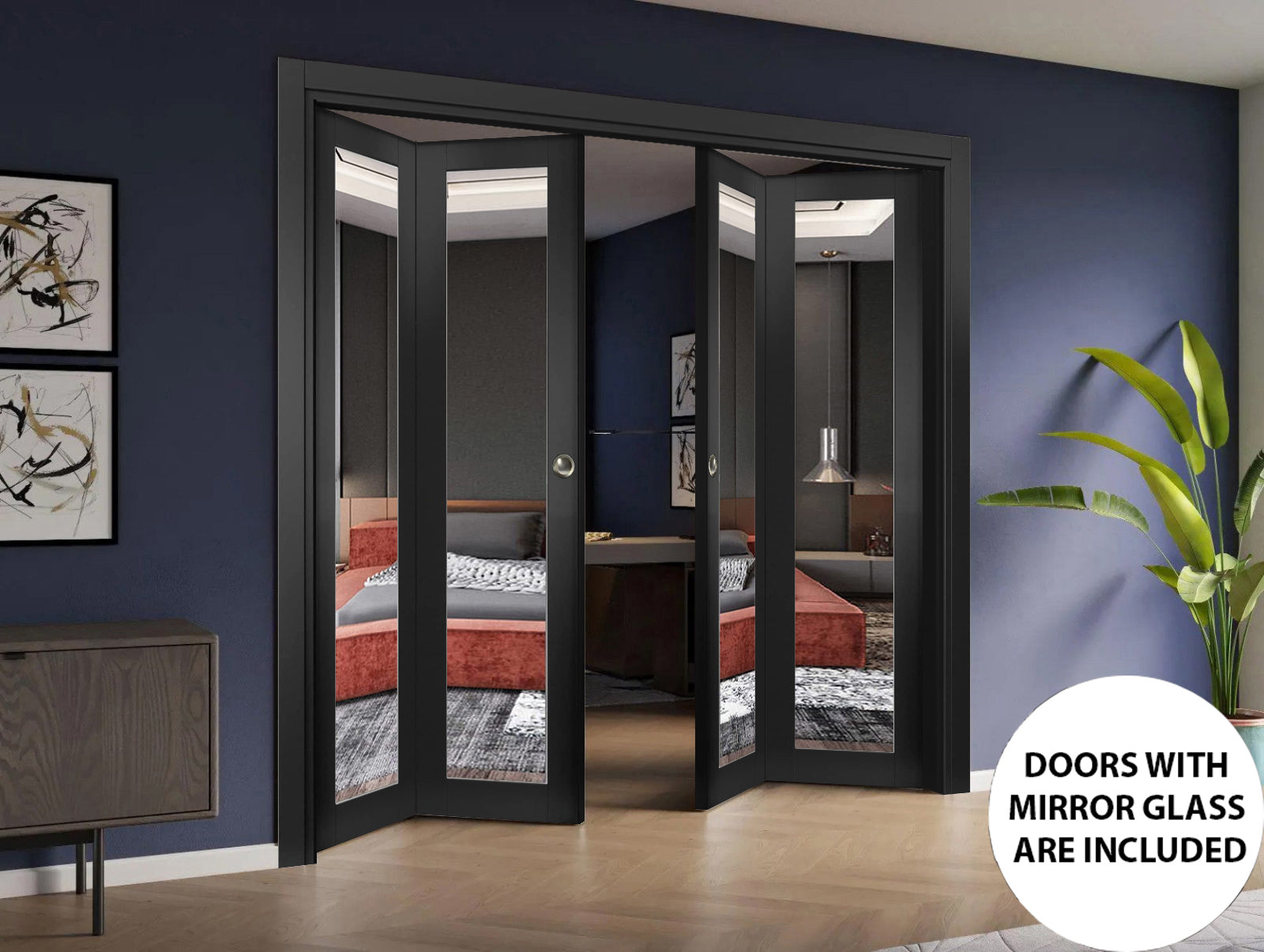 Lucia 1299 Double Bi-Fold door view 2