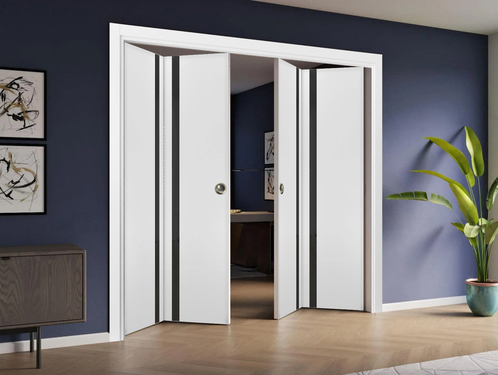 Model 440 Double Bi-Fold door view 8