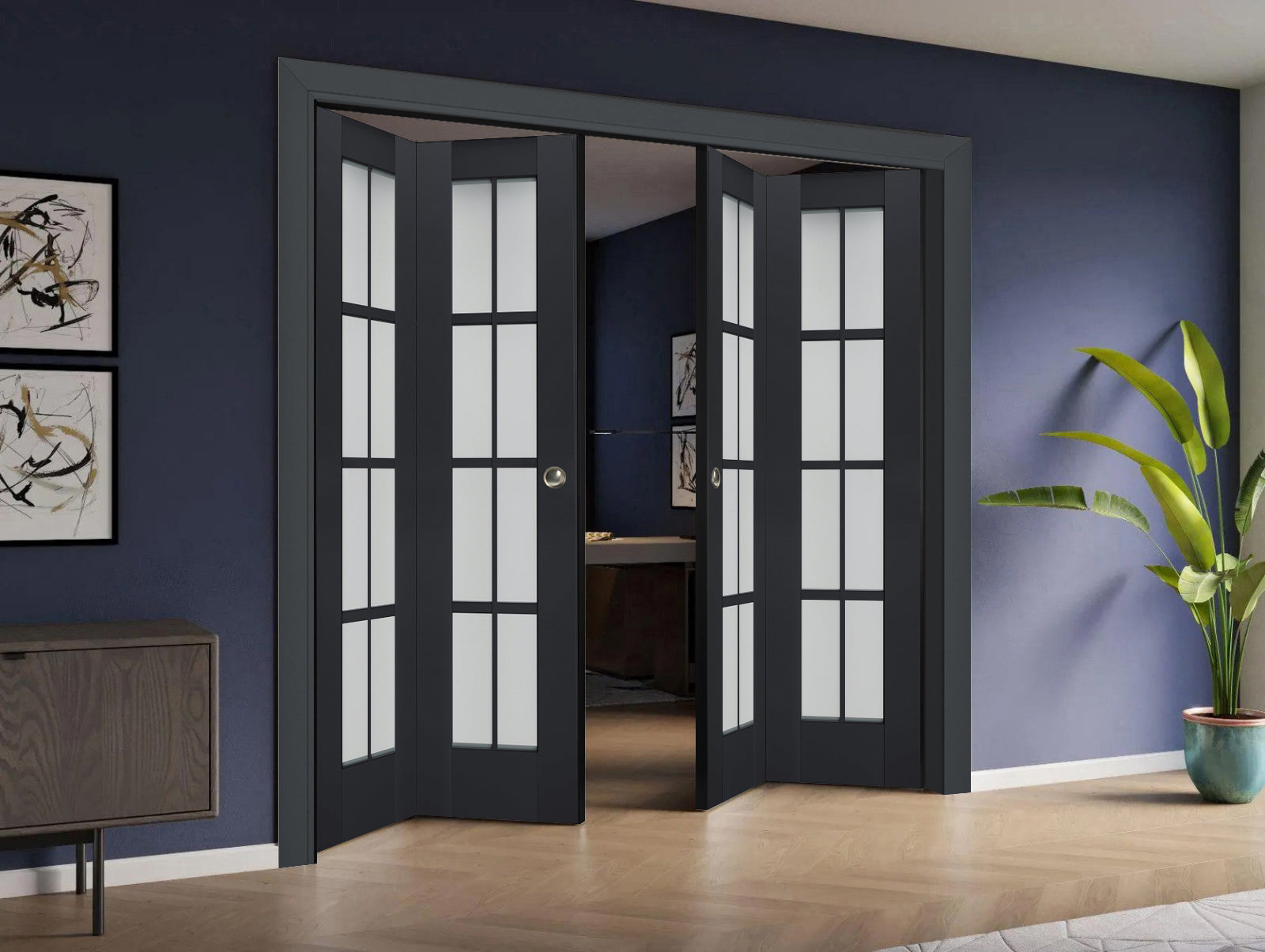Model 7412 Double Bi-Fold door view 2