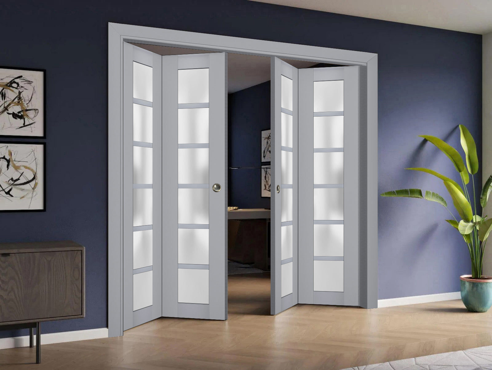 Model 7602 Double Bi-Fold door view 6