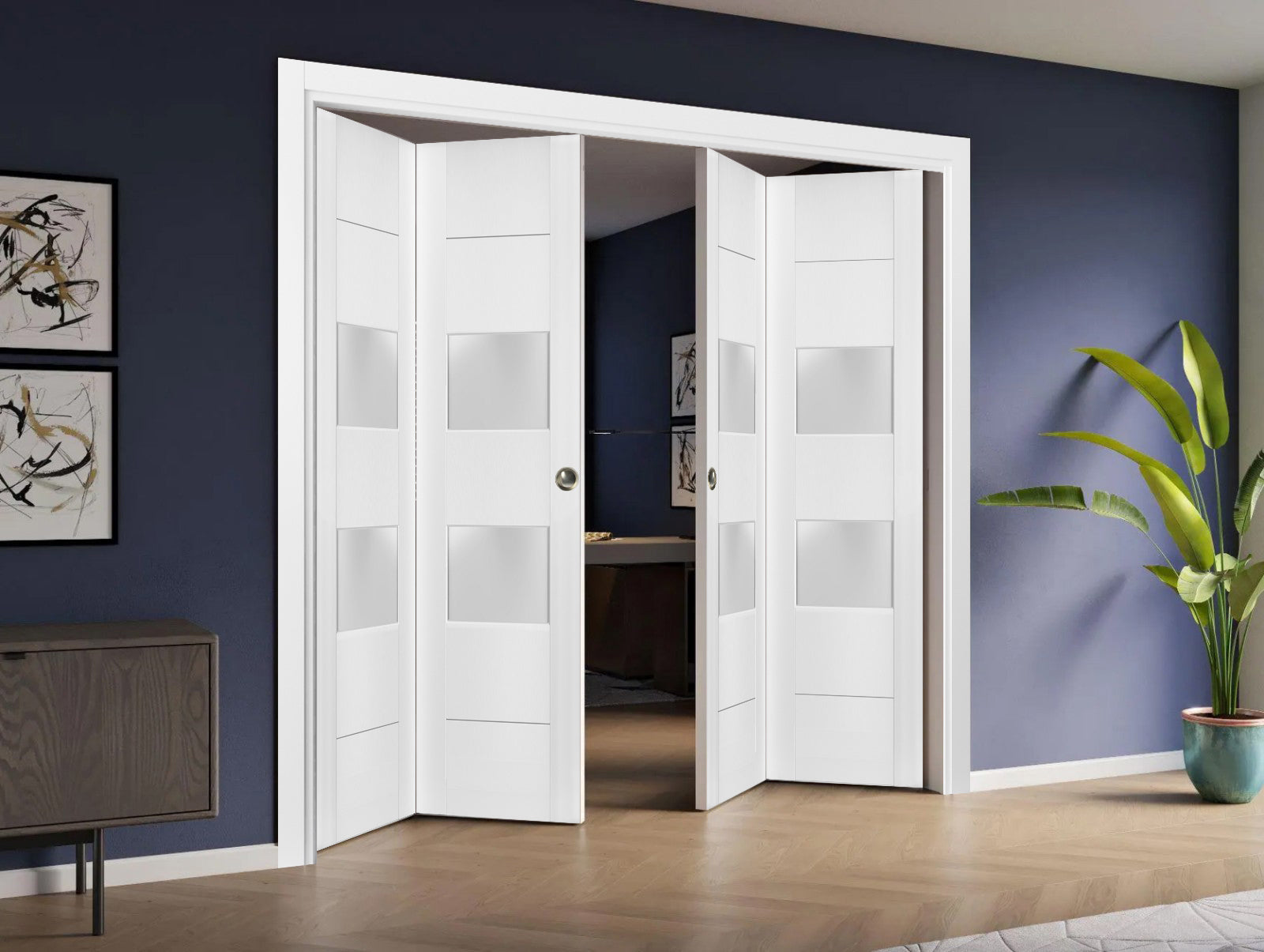 Lucia 4010 Double Bi-Fold door view 2