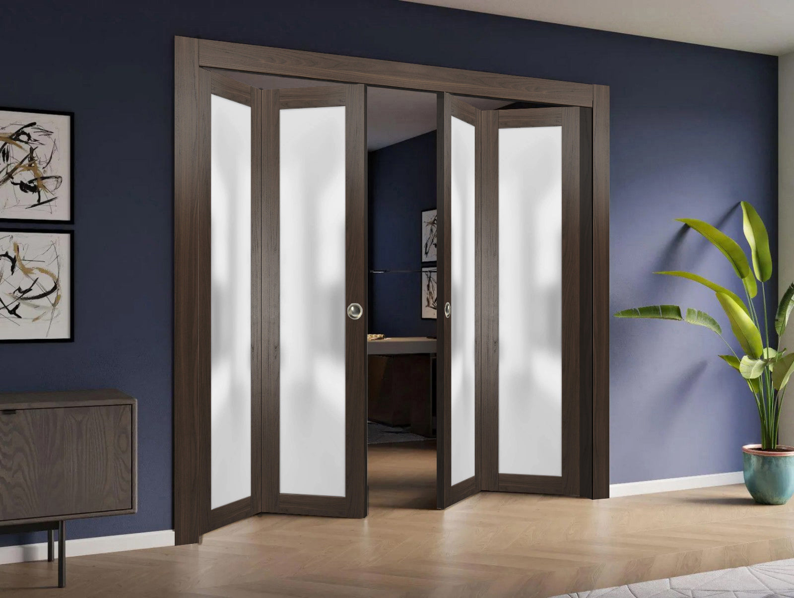Planum 2102 Double Bi-Fold door view 6