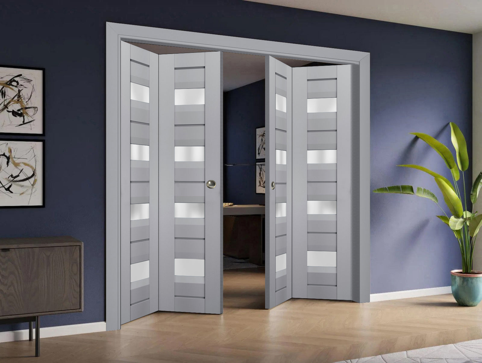 Model 7455 Double Bi-Fold door view 6