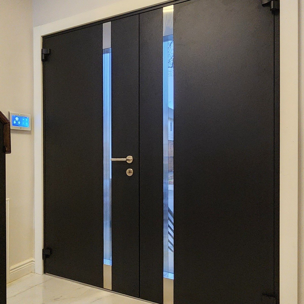 Cynex 6777 Black Double Exterior Doors