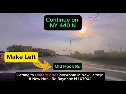 United Porte | Getting to Showroom in New Jersey: 8 New Hook Rd, Bayonne, NJ 07002