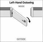 Front Exterior Prehung Steel Door / Deux 1717 Gray Graphite / Sidelight and Transom Window / Stainless Inserts Single Modern Painted-W36+12" x H80+12"-Right-hand Inswing Left-hand Outswing