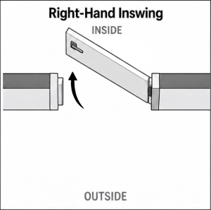 Front Exterior Pivot Prehung Aluminum Door / Axis 1133 Teak / Entry Metal Modern W48" x H80" Left-hand Inswing Right-hand Inswing